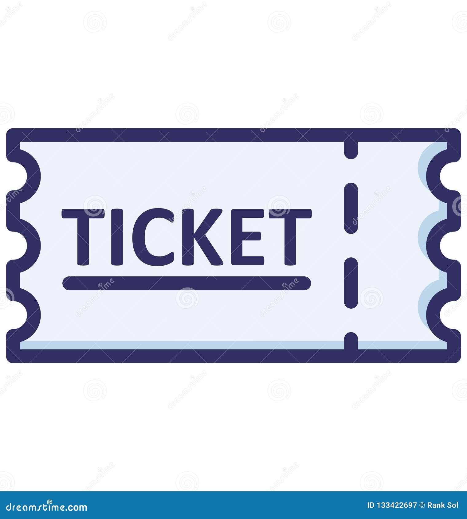 ticket, coupon   icon that can be easily modified or edited