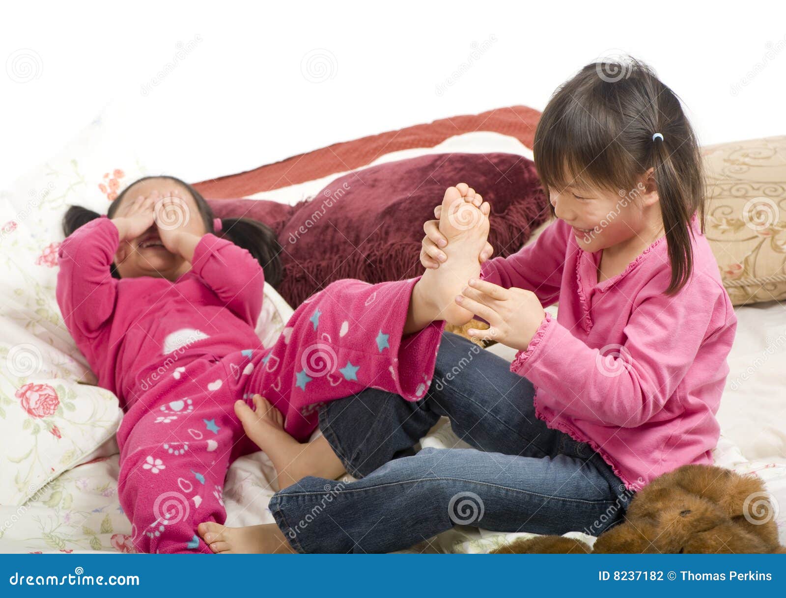 Chinese Girl Student Tickled Feet