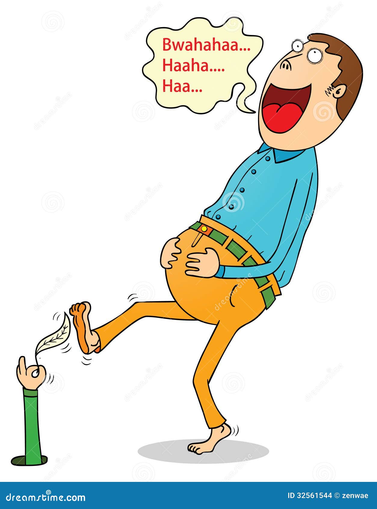 Tickling Vector Illustration | CartoonDealer.com #32561544