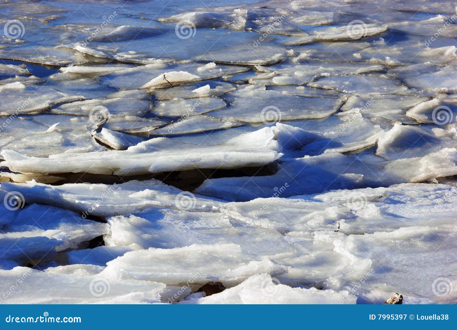 tides breaking ice shoreline