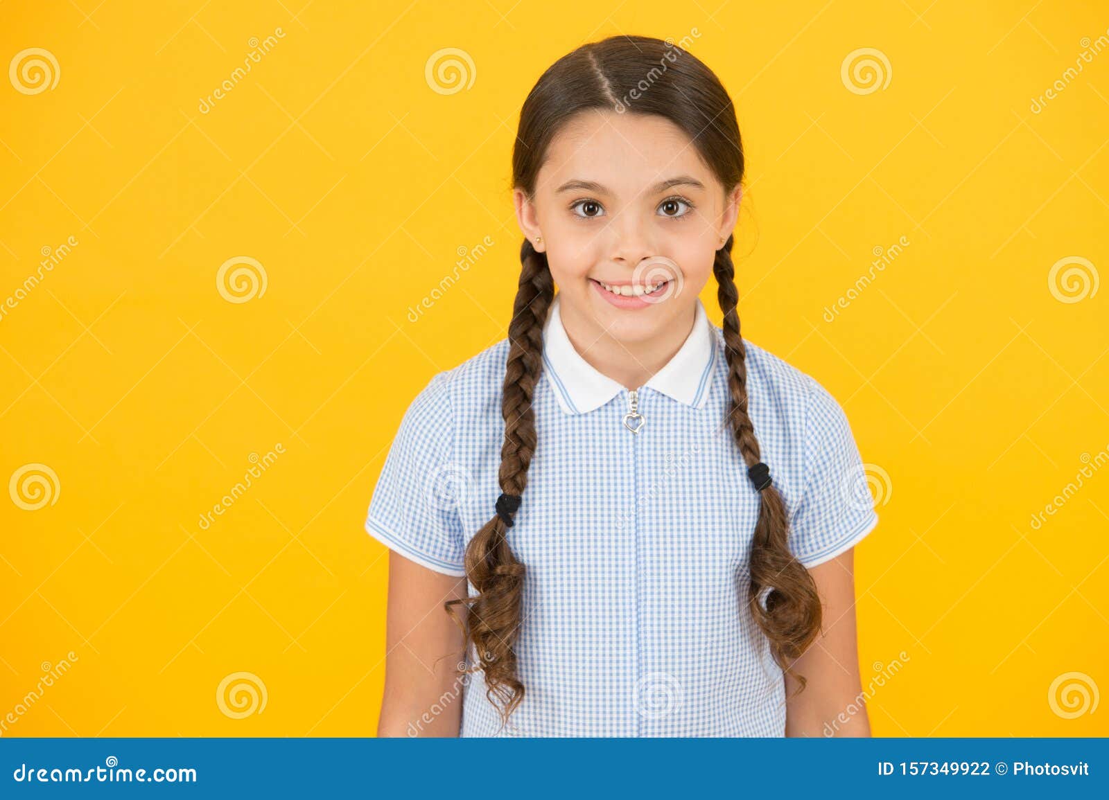 Tidy Hairstyle. Little Girl with Cute Braids. Beautiful Braids. Braided  Hairstyle Concept Stock Photo - Image of modern, child: 157349922