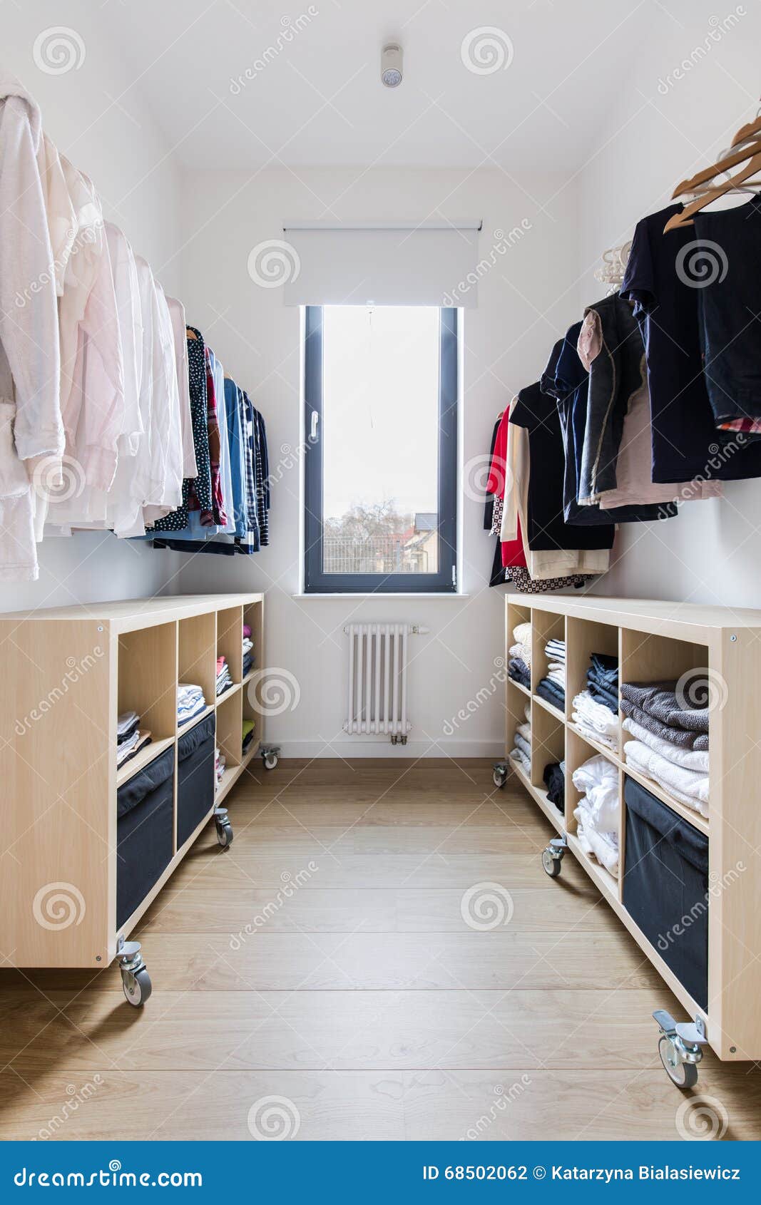 tidy spacious closet