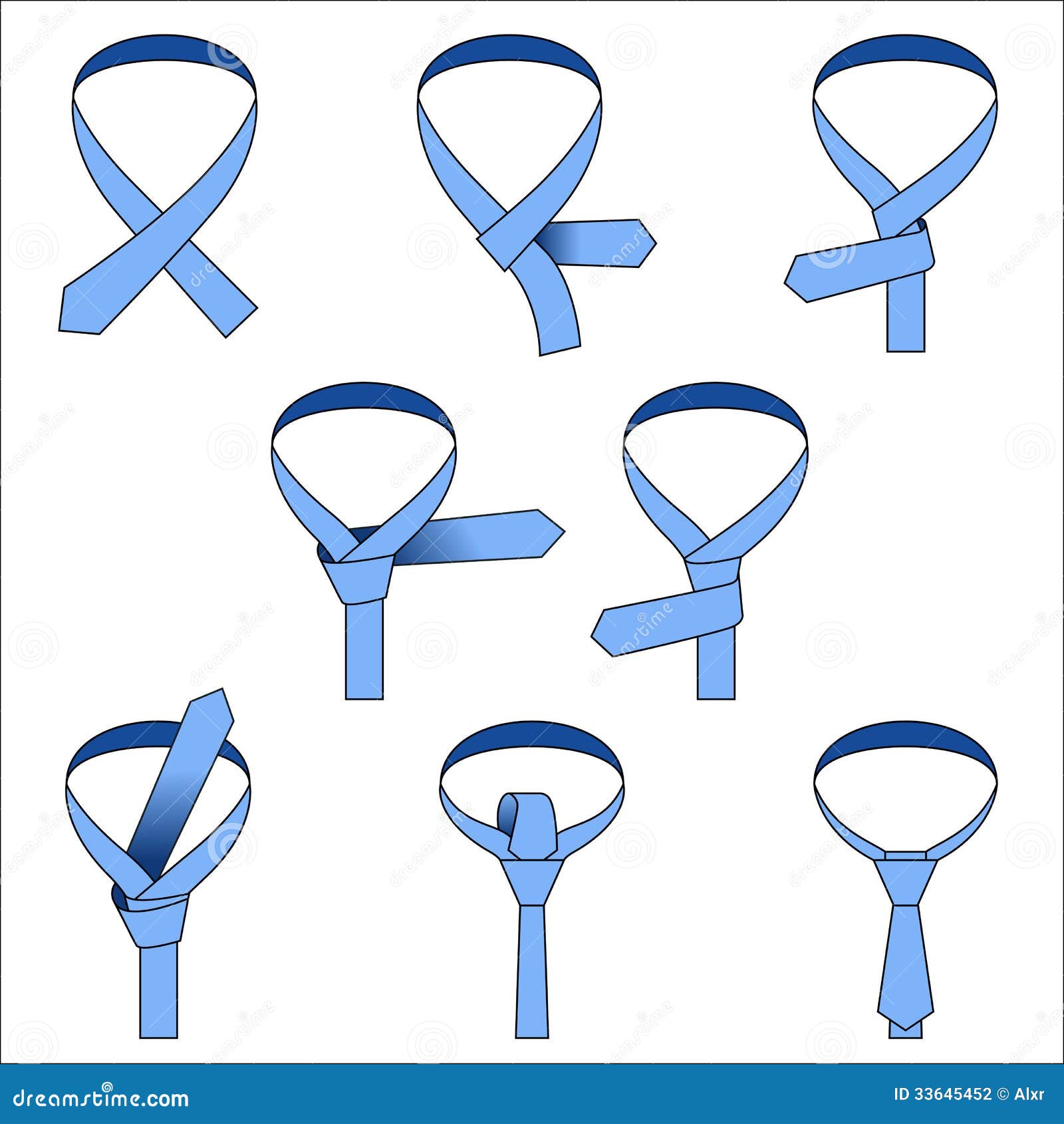 tie - double simple knot (instruction)