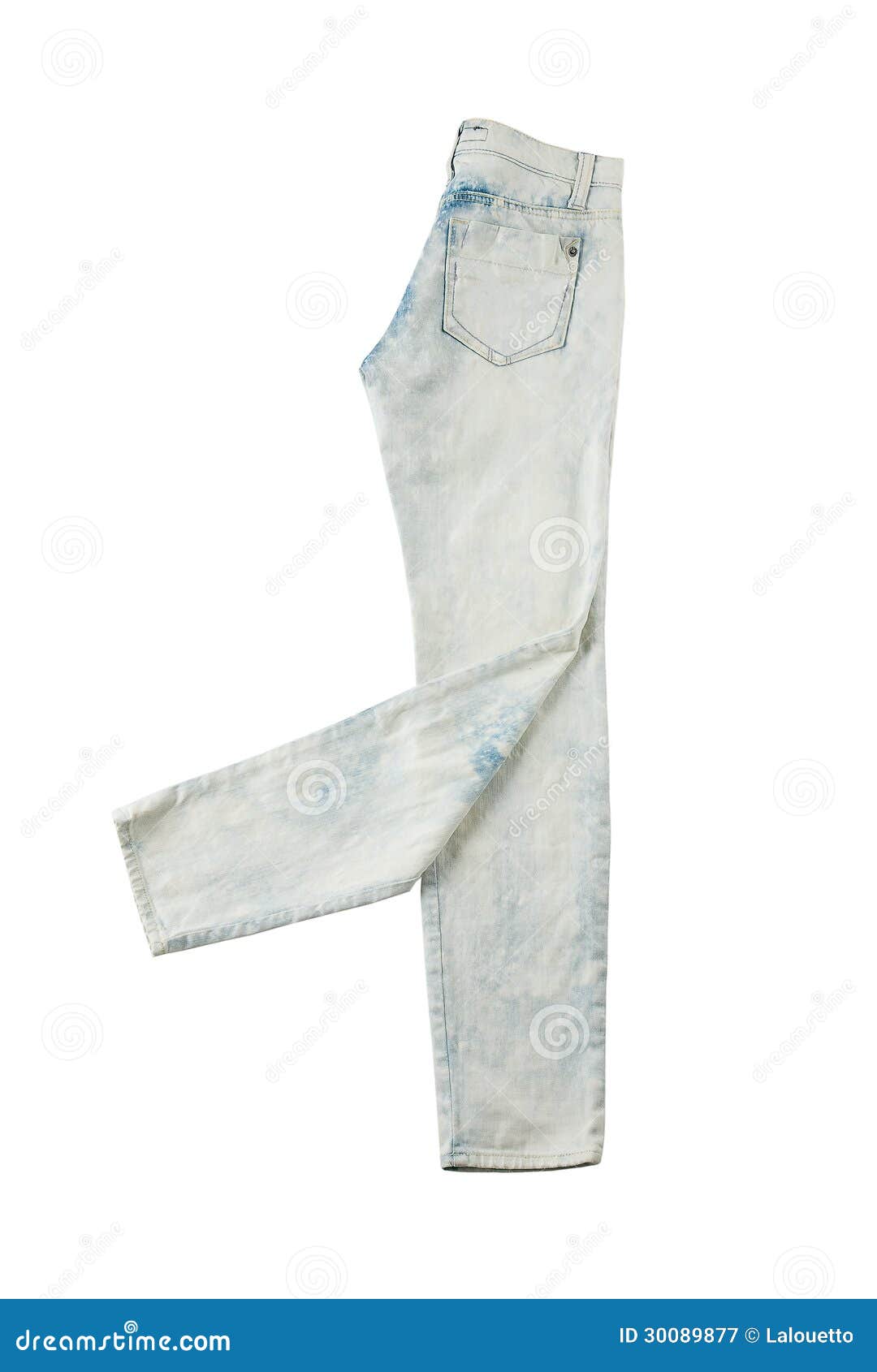 Tie dye white jeans stock image. Image of clipping, female 30089877