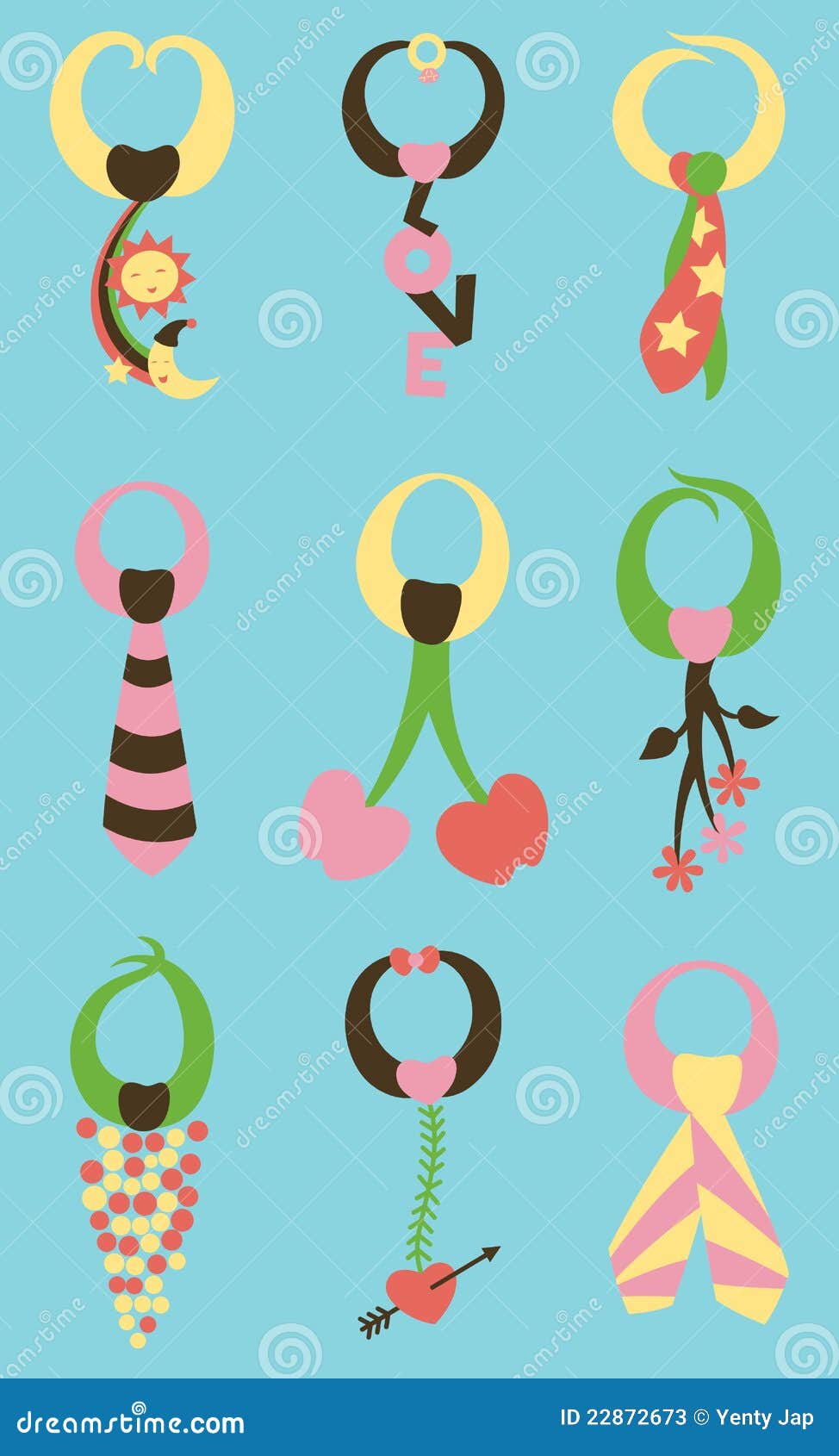 Tie Me Down Pattern stock vector. Illustration of wall 22872673