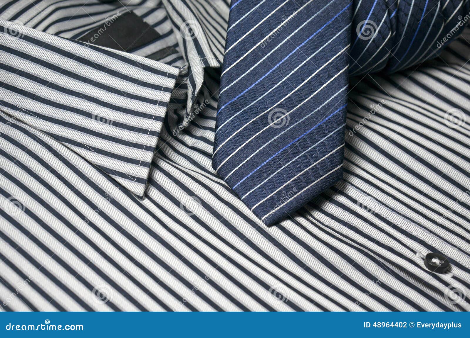 Tie on men shirt stock photo. Image of shirt, cloth, necktie - 48964402