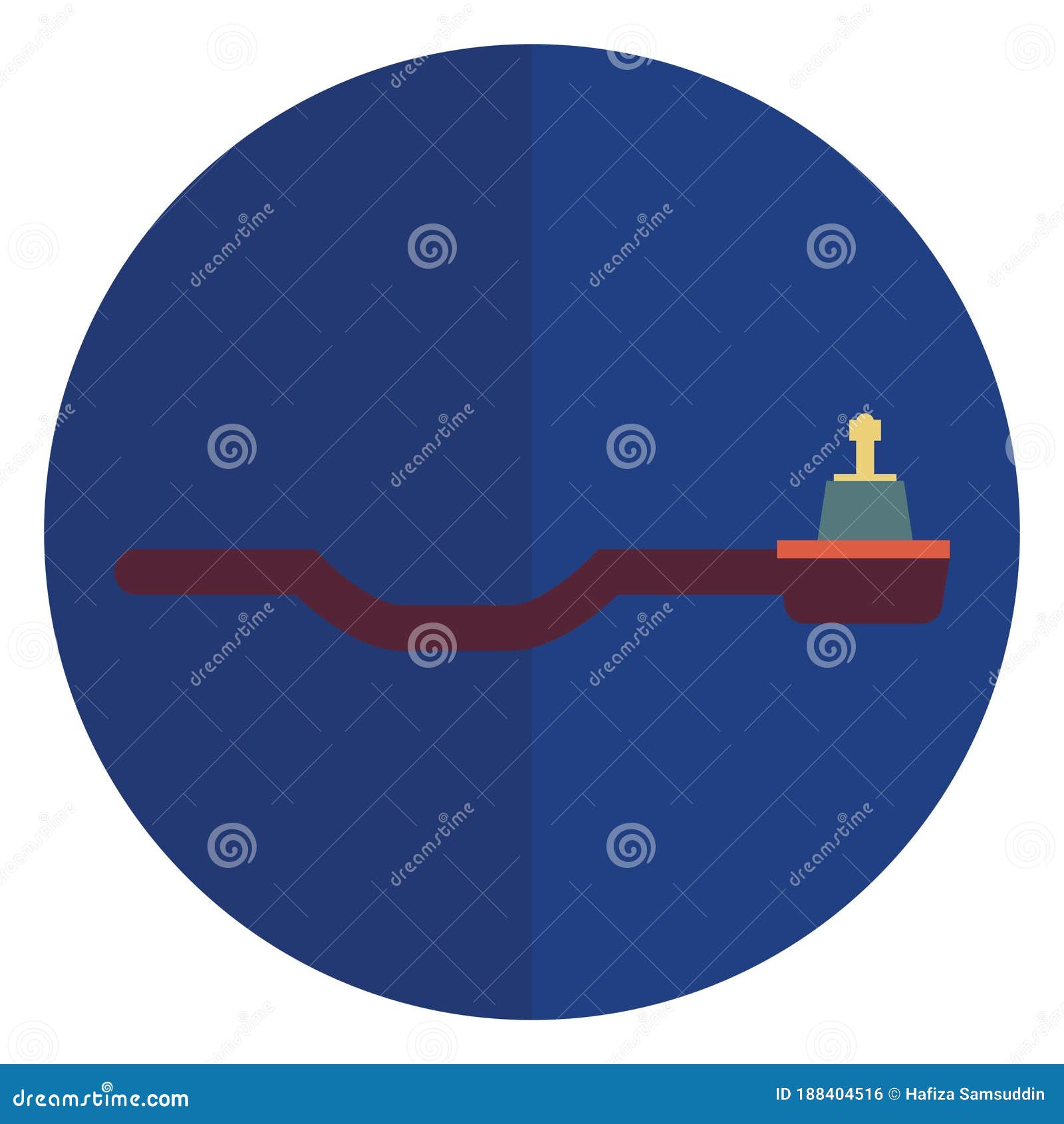 Tie Rod End. Vector Illustration Decorative Design Stock Vector