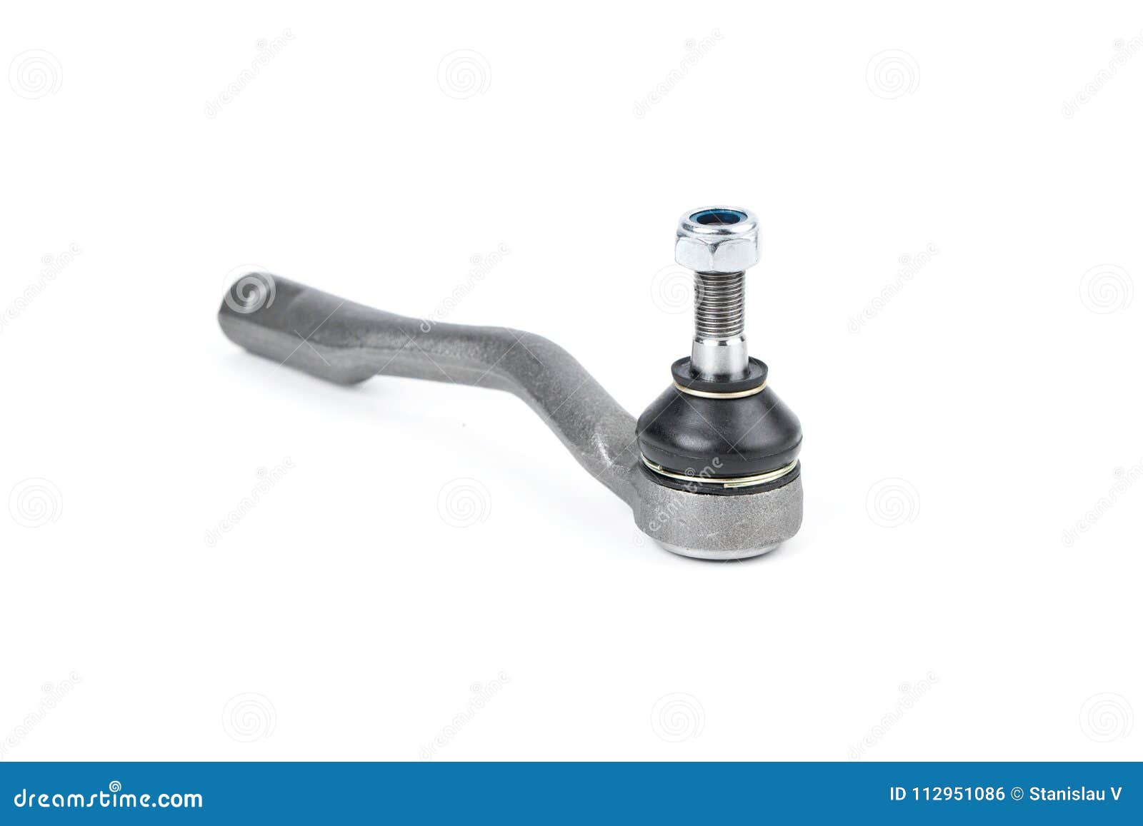 Tie Rod Tip Car on White Background. Auto Parts Stock Photo Image of equipment, automotive