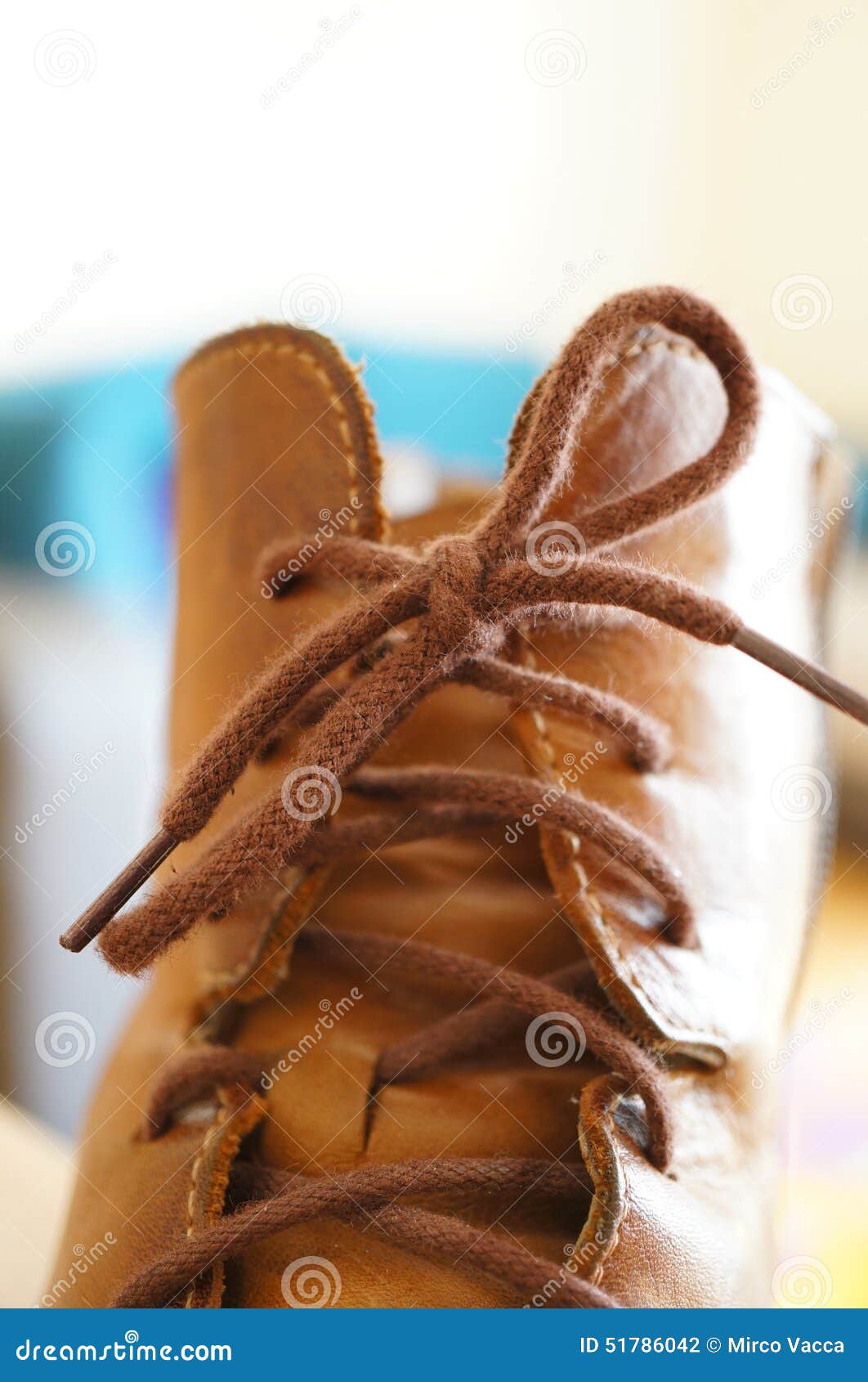 Tied shoelace stock photo. Image of footwear, tied, shoelace 51786042