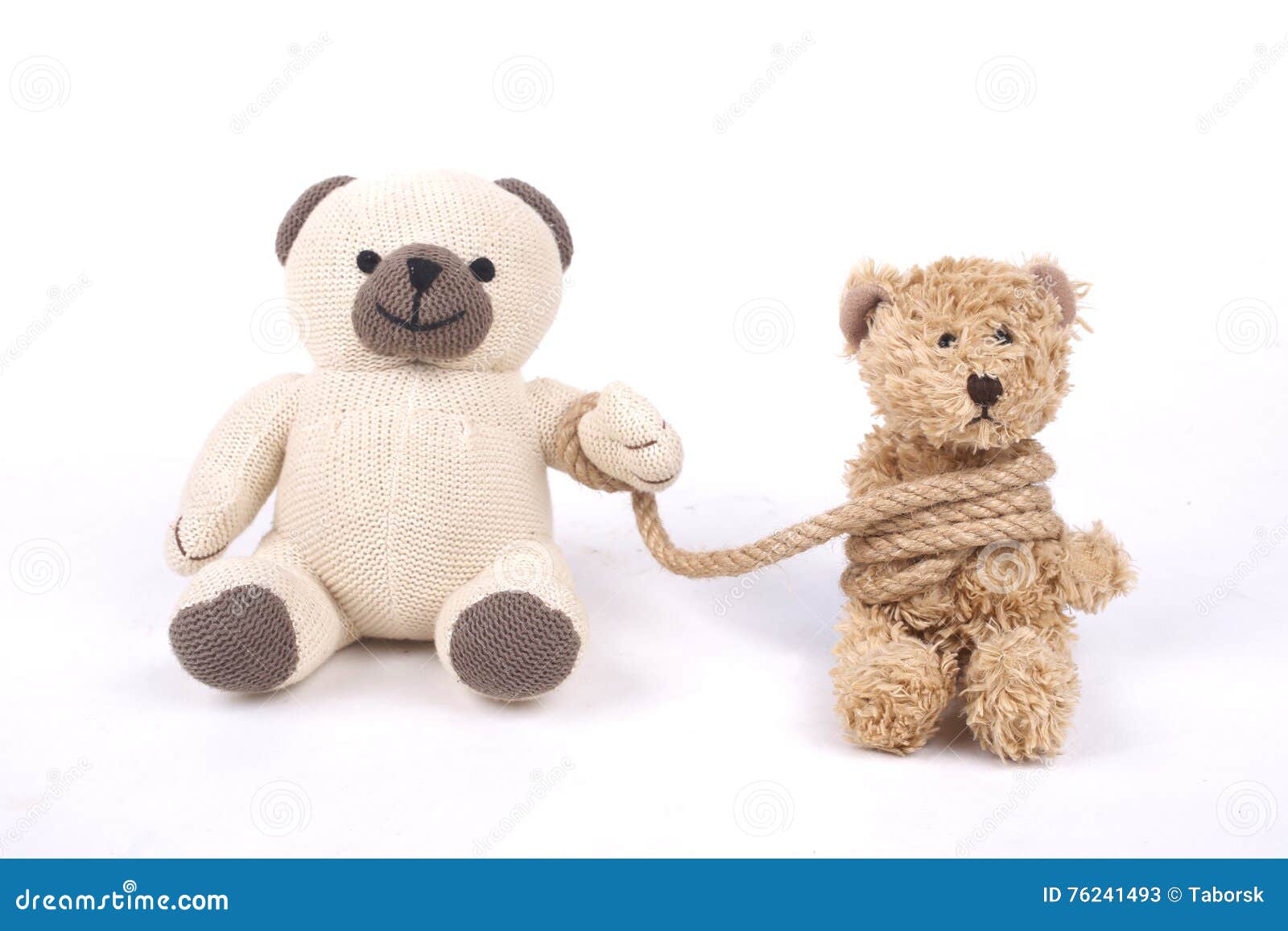 Tied Teddy Bear Stock Image Image Of Cord Revenge Ugly 76241493 