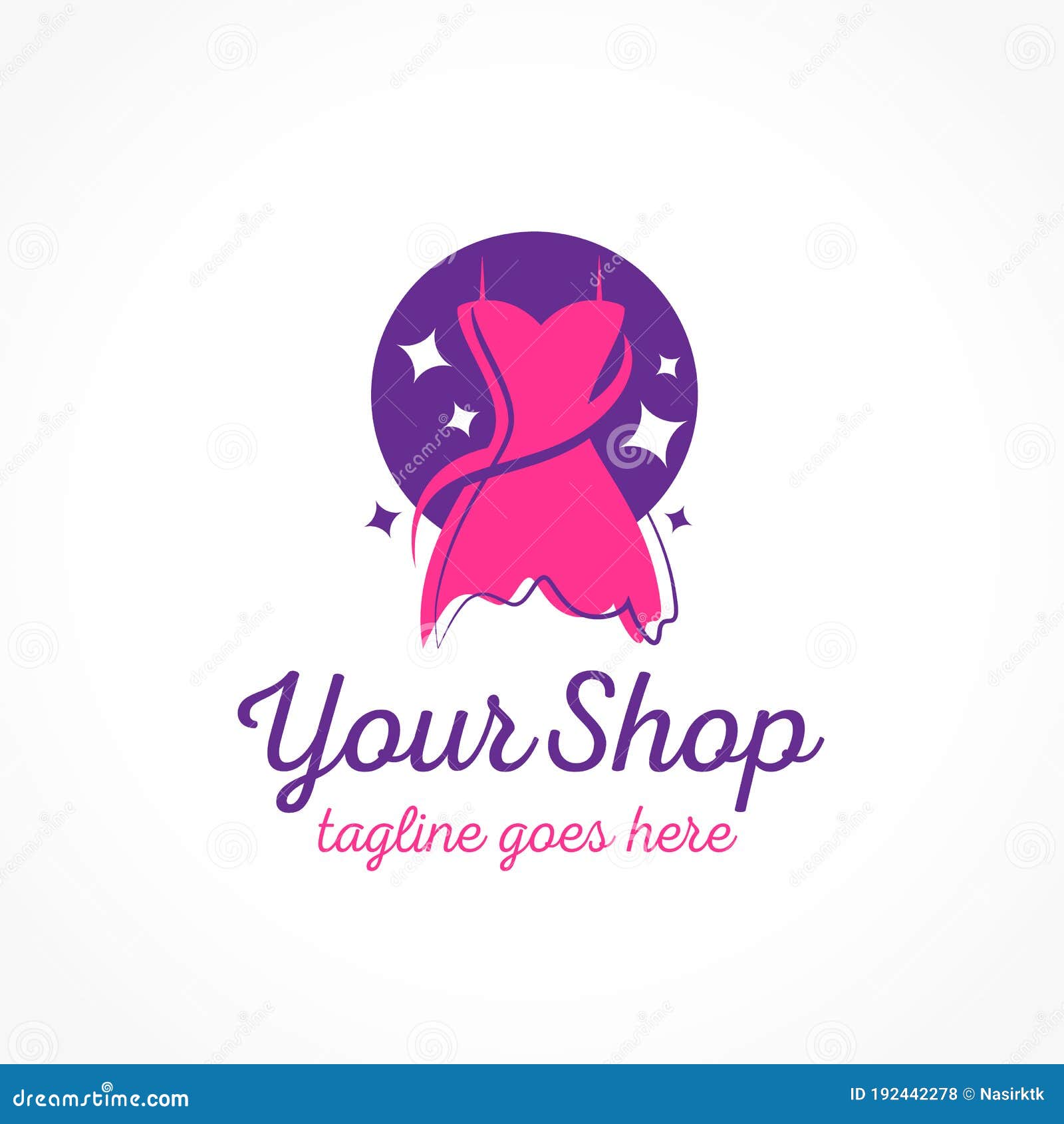 Tienda De Ropa Para Mujeres En Línea Tienda De Ropa Para Logo De Marca De Ropa Ilustración del Vector - Ilustración de persona, tatuaje: 192442278