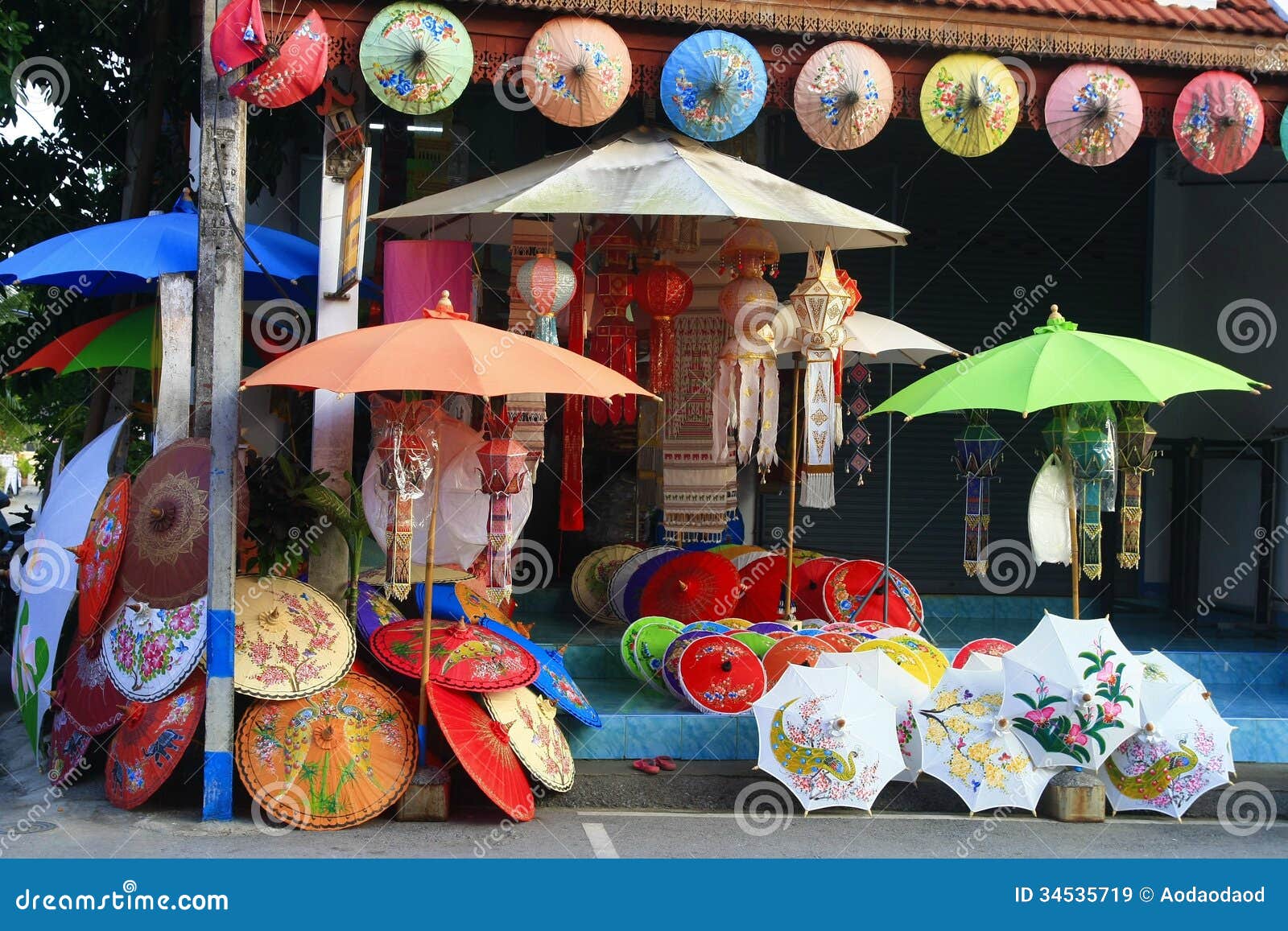 Tienda del paraguas imagen de archivo. Imagen de textura 34535719