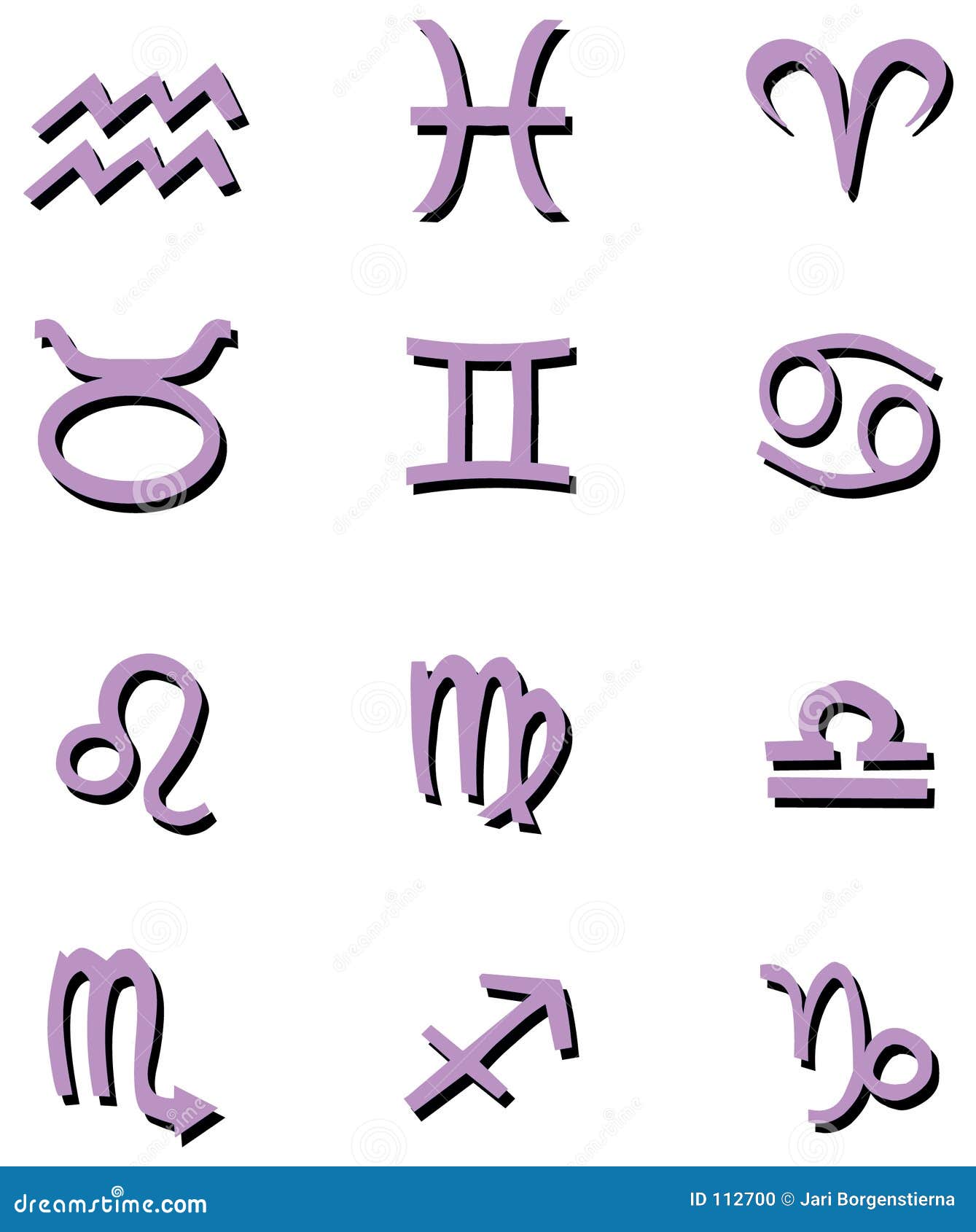 Tierkreissymbole Stock Abbildung Illustration Von Tierkreis 112700