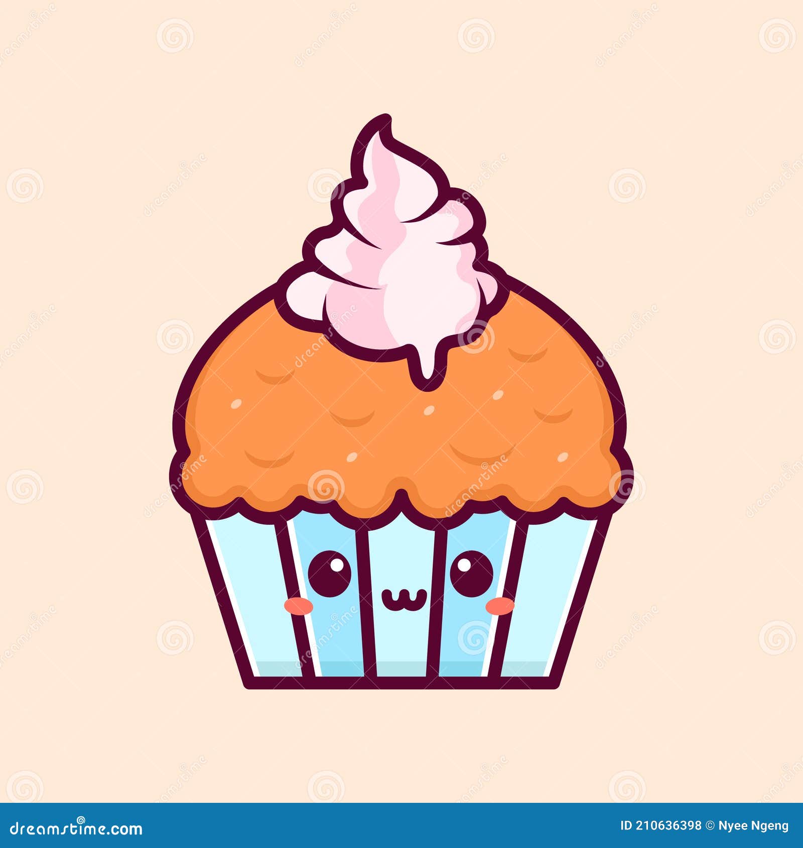 Tierno Dibujo Animado De Sonrisa Feliz Muffin Ilustración del Vector - Ilustración de arte, hielo: 210636398 Tierno Dibujo Animado De Sonrisa Feliz Muffin Ilustración del Vector - Ilustración de arte, hielo: 210636398