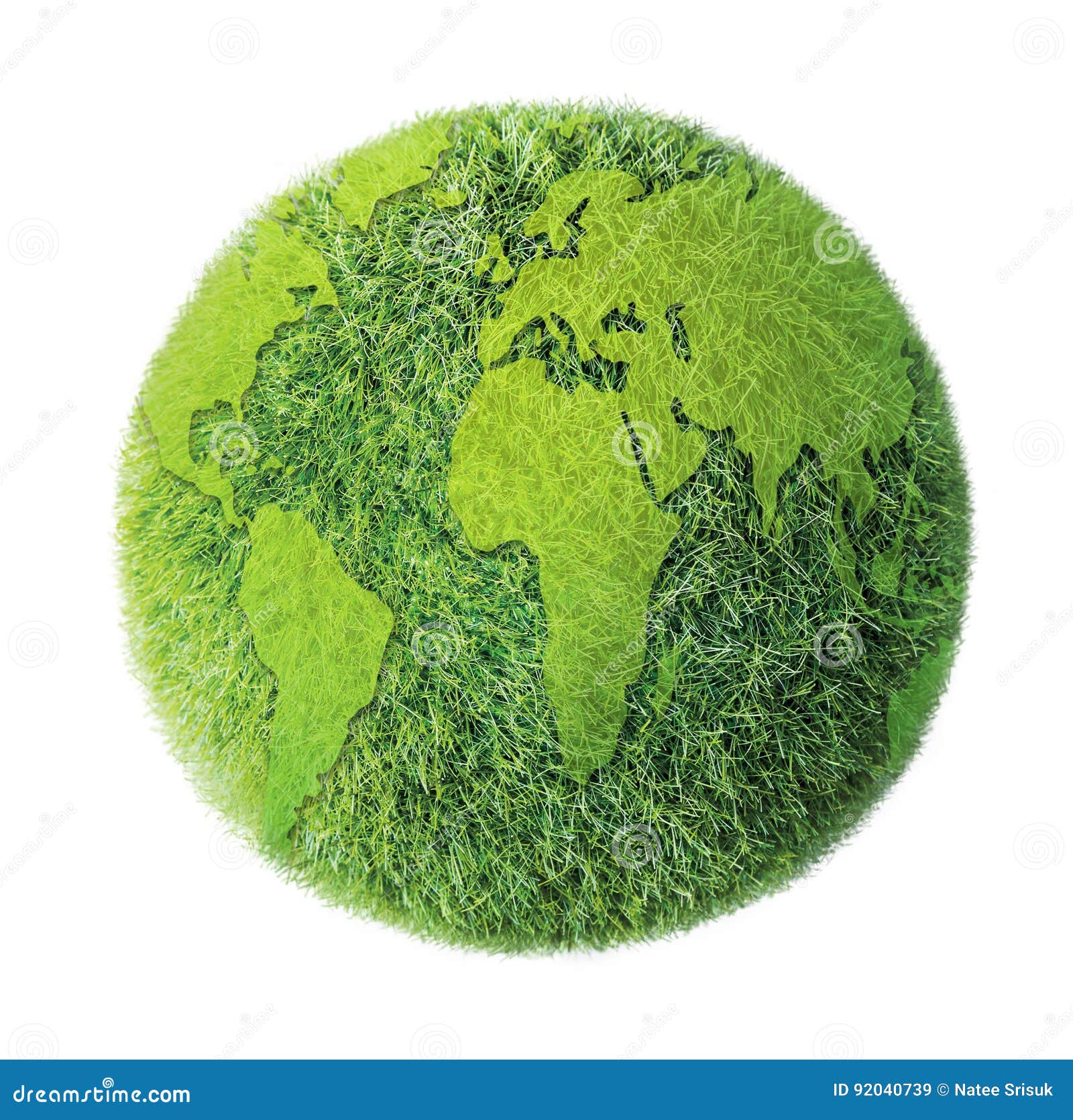 Tierra Verde En El Fondo Blanco Imagen de archivo - Imagen de verde, fondo:  92040739