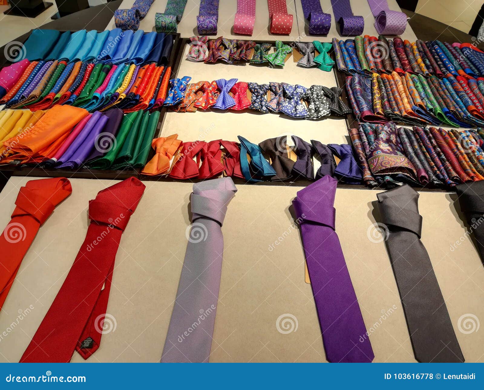 Ties and bow ties stock photo. Image of elegant, clothing - 103616778