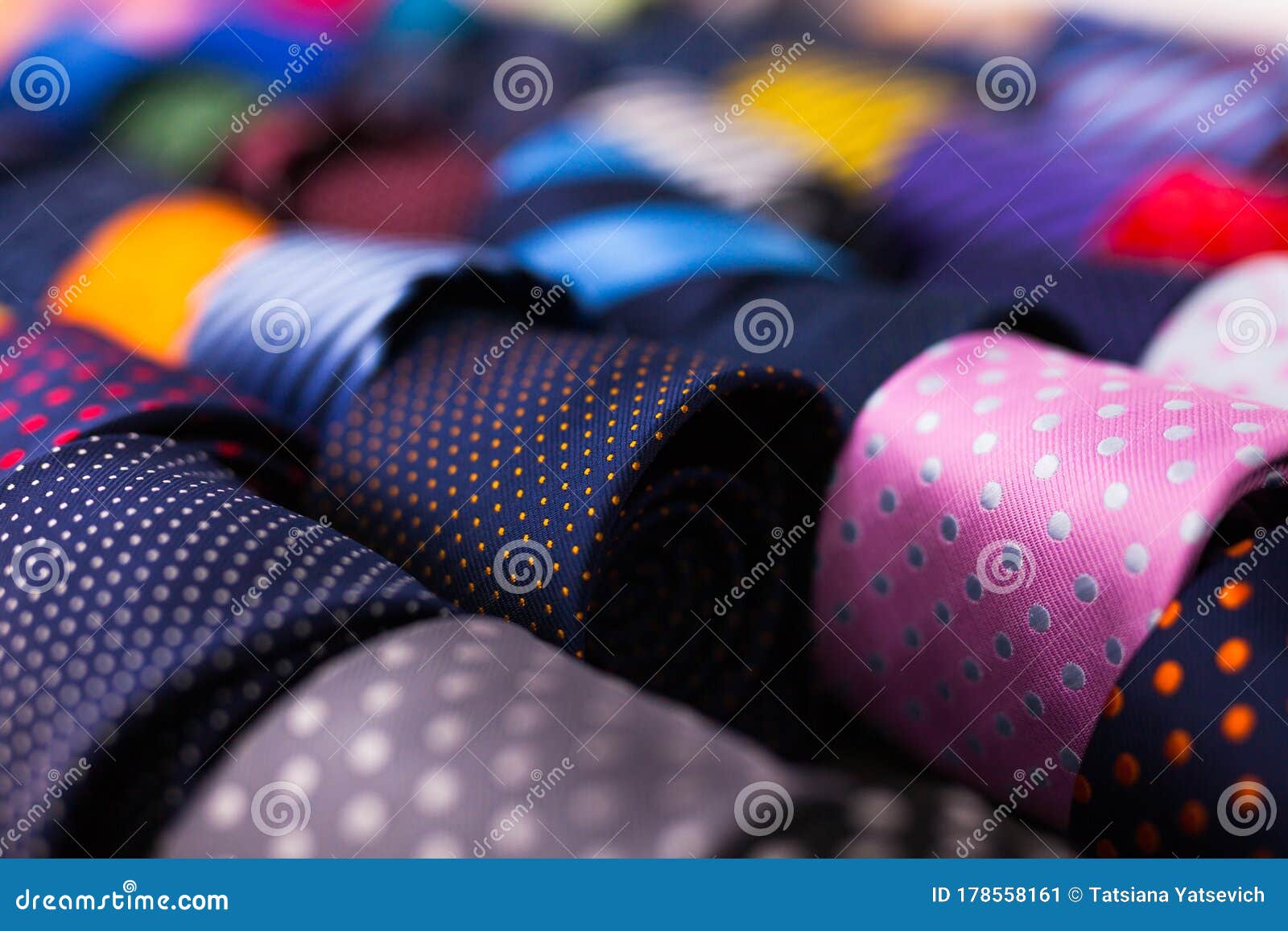 Ties on Hangers in Men Clothing Store Stock Image Image of cravat