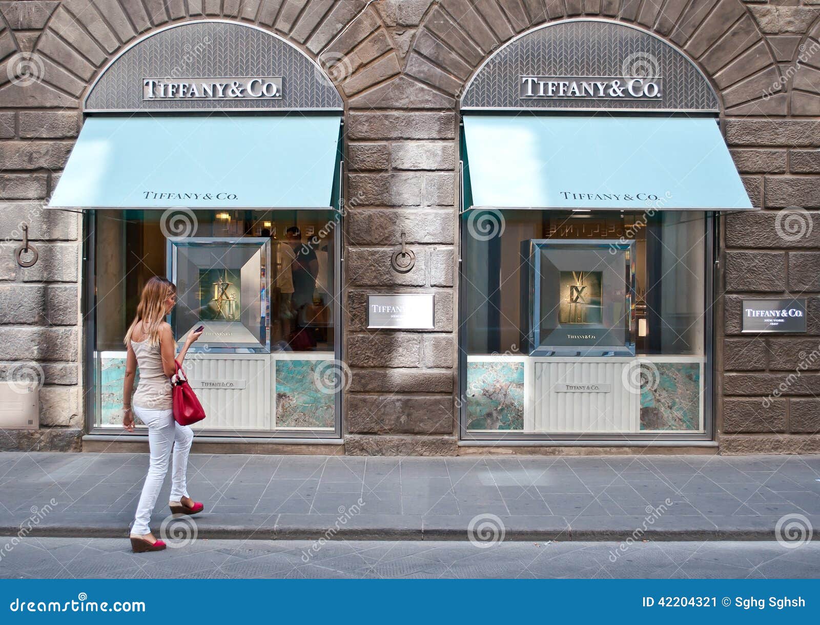 Burberry store and Tiffany and Co luxury jewellery store in Via Tornabuoni,  Florence,Tuscany,Italy Stock Photo - Alamy