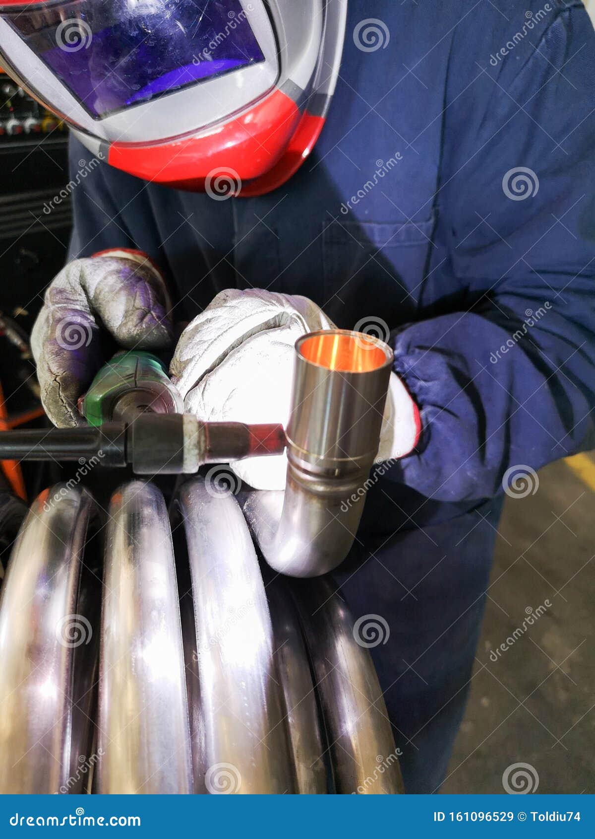 Tig Welding in an Engineering Industry Stock Image Image of helmet, safety 161096529