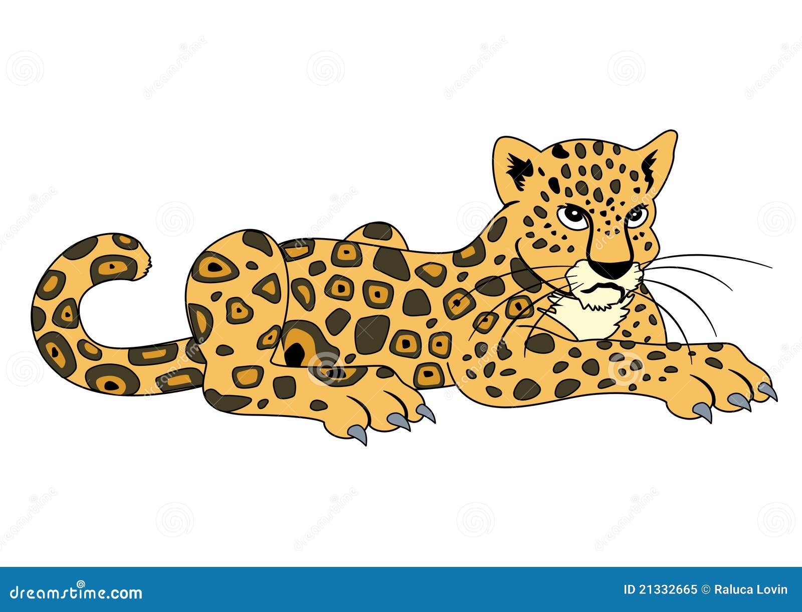 Tiger stock illustration. Illustration of nature, color - 21332665