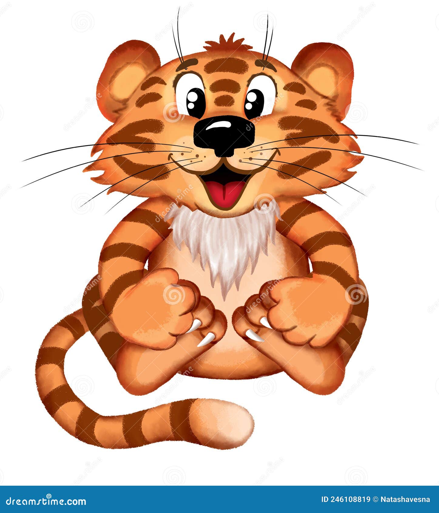 tiger, cartoon , cute picture