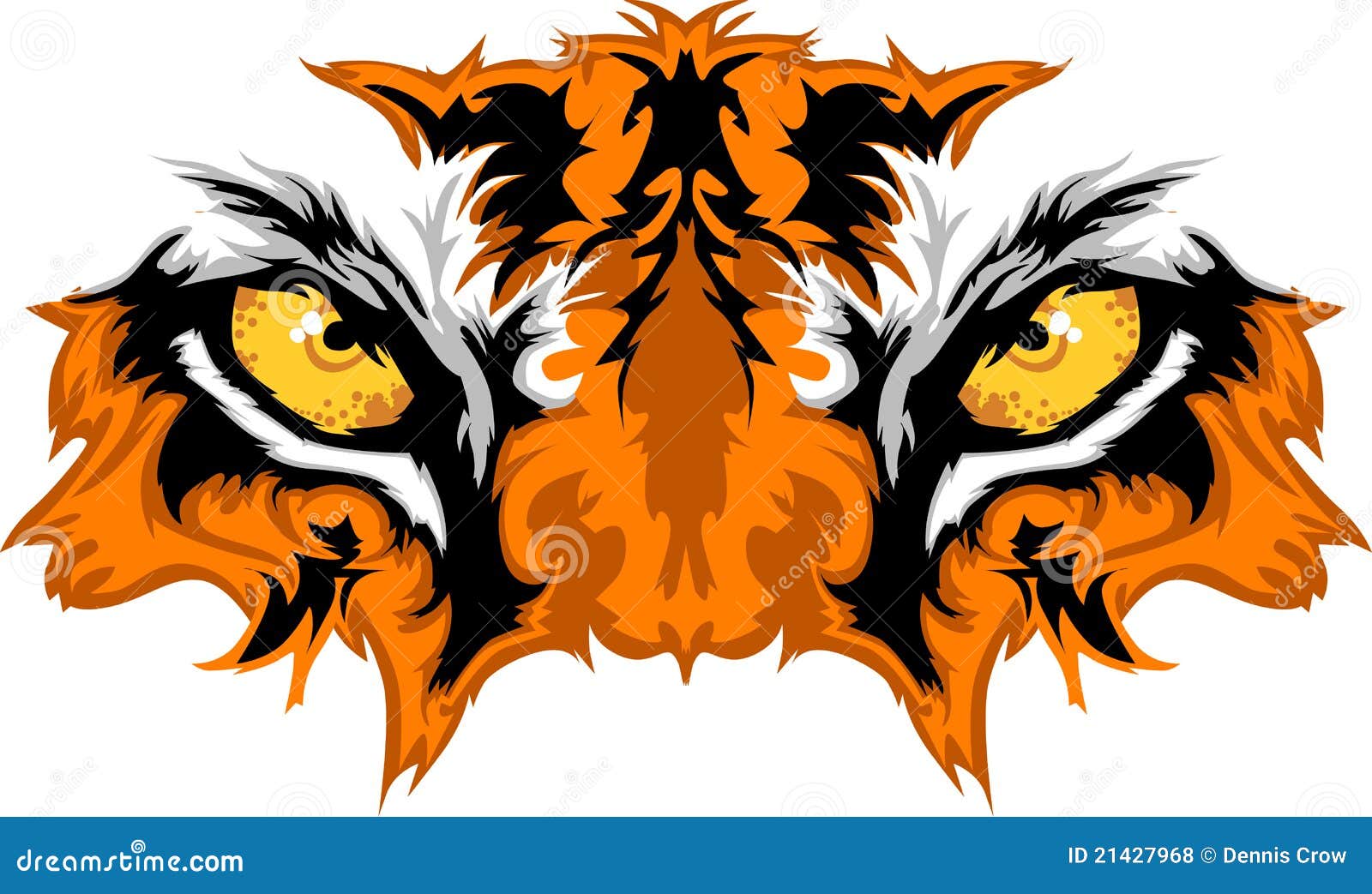 Tiger Eyes Vector Graphic Stock Vector Illustration Of High