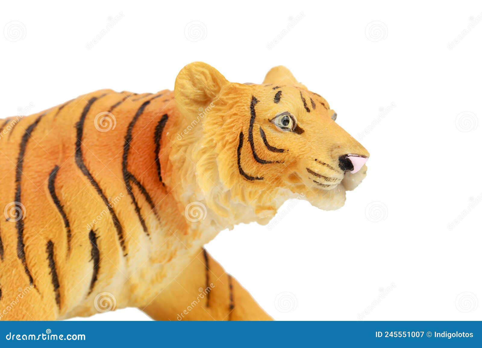 A Tiger Figurine Made of Plastic Stock Image Image of animal, orange