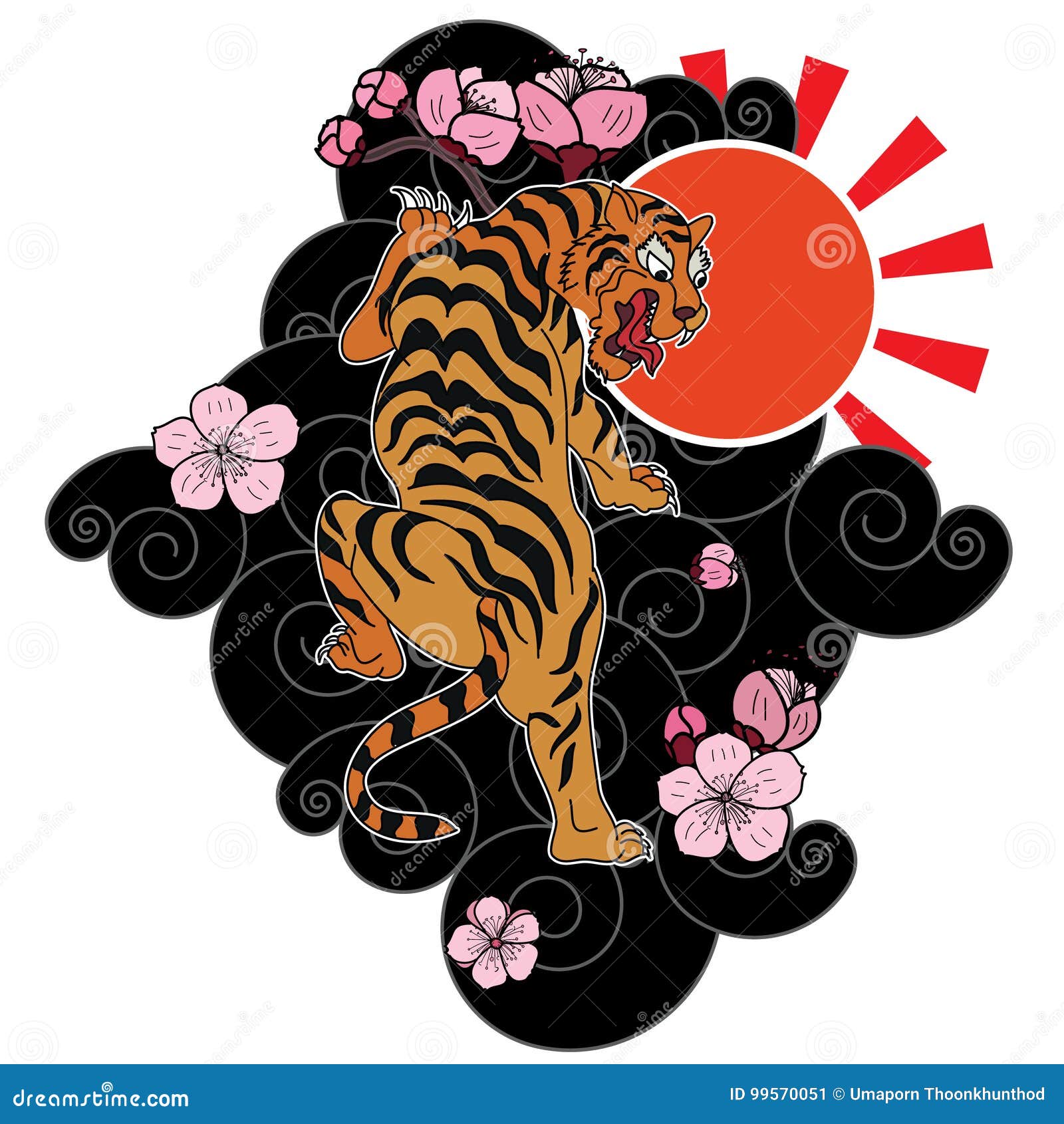 DETAILED Blue Eye Tiger Flower Temporary Press on Tattoo Womens Fake  Sticker Arm