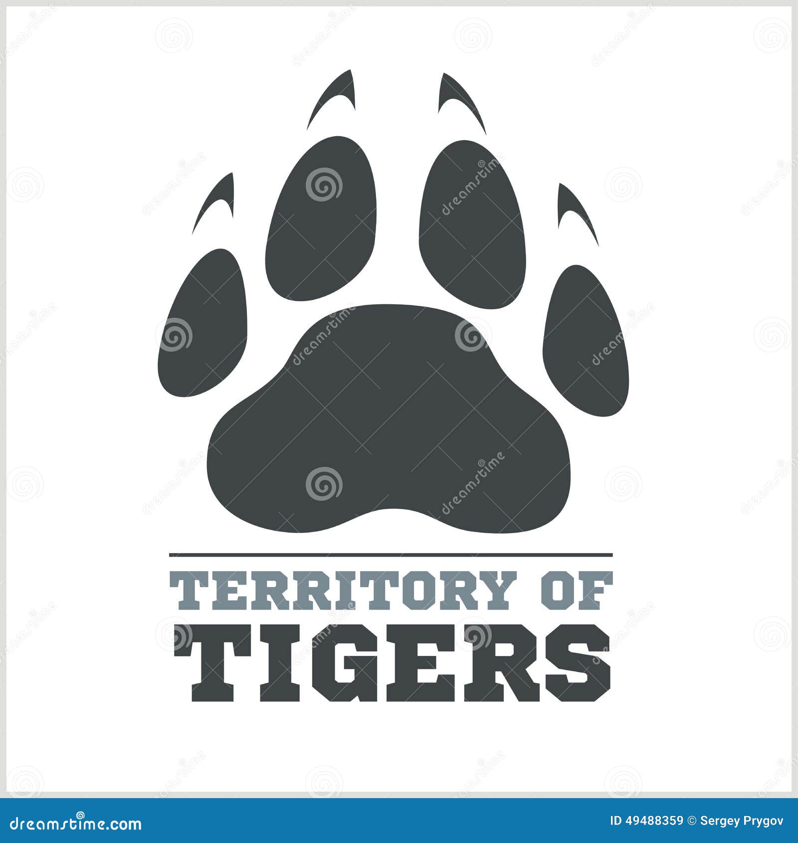 tiger footprints clipart - photo #24