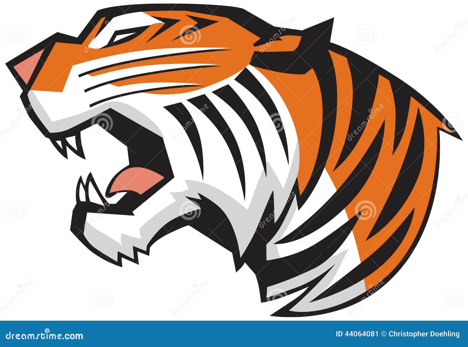 tiger roar clipart - photo #26