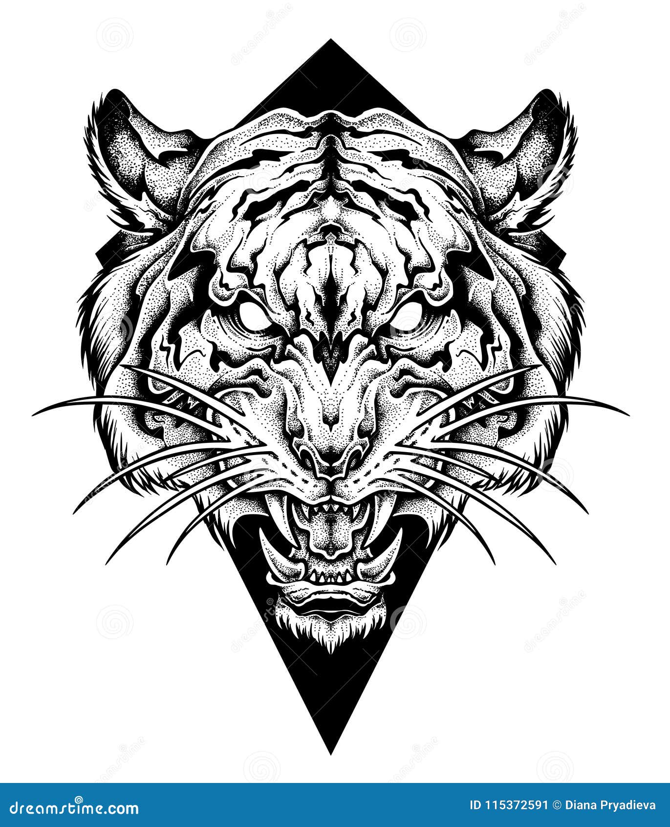 Tiger head tattoo inked on the right arm  Tiger head tattoo Head tattoos Tiger  tattoo small