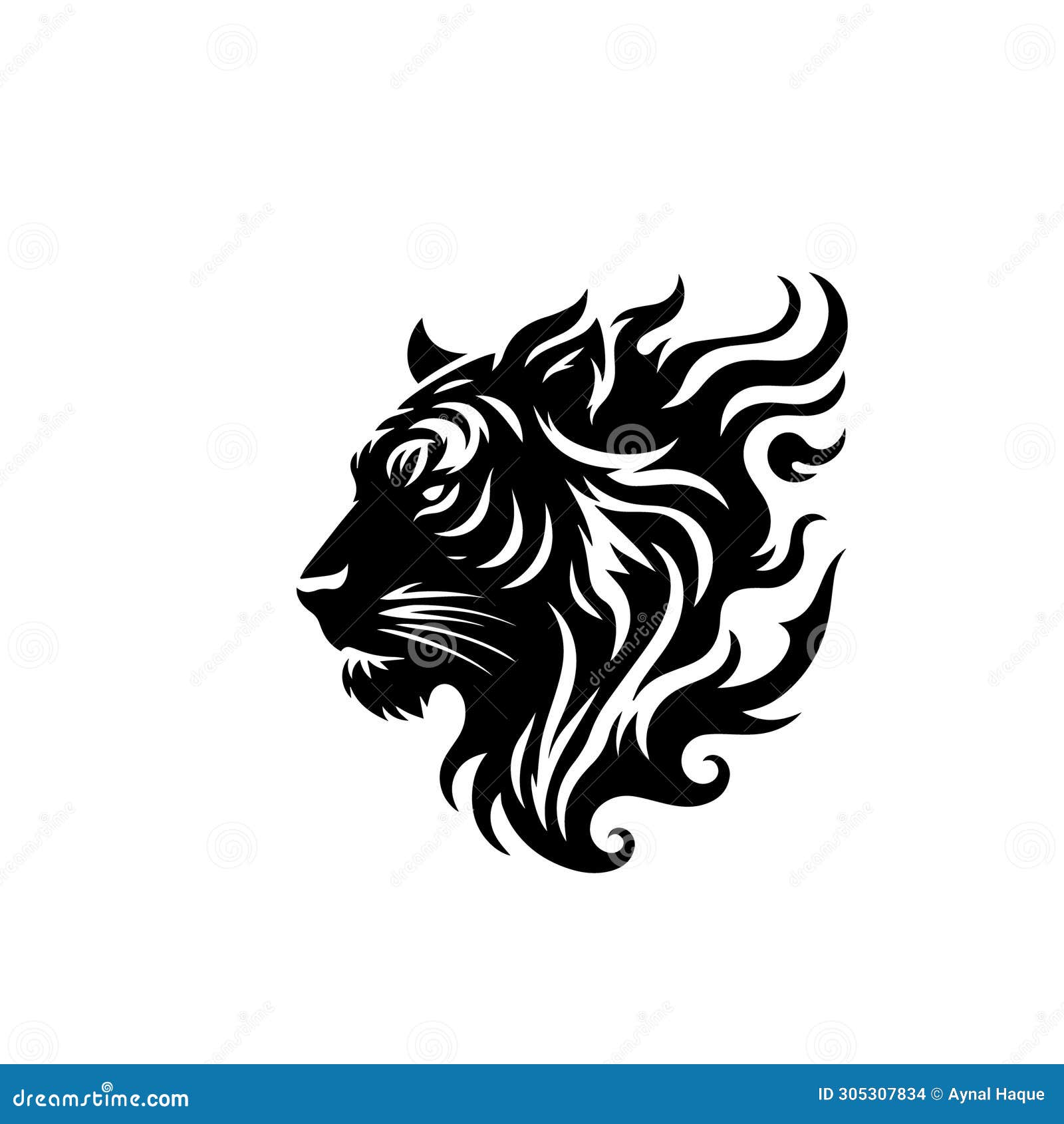 tiger head  graphics icon