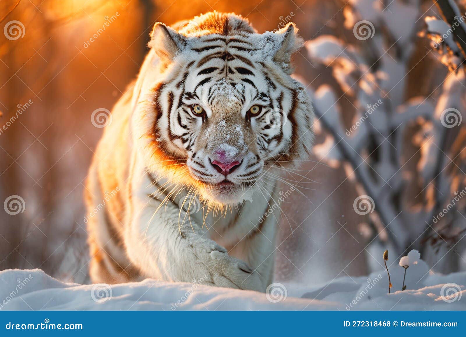 tiger hunting prey