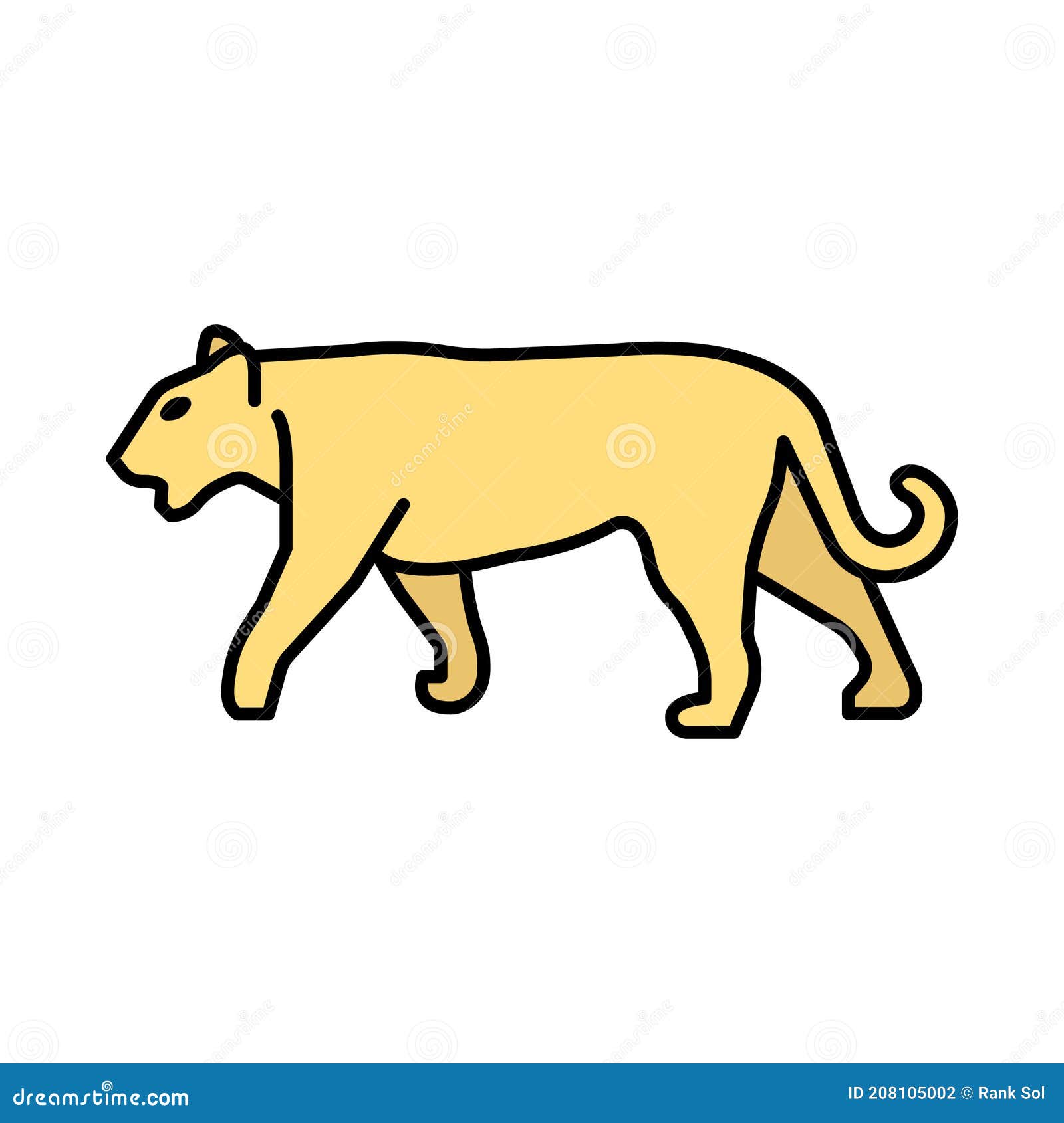 tiger   icon that can be easily modified or edited