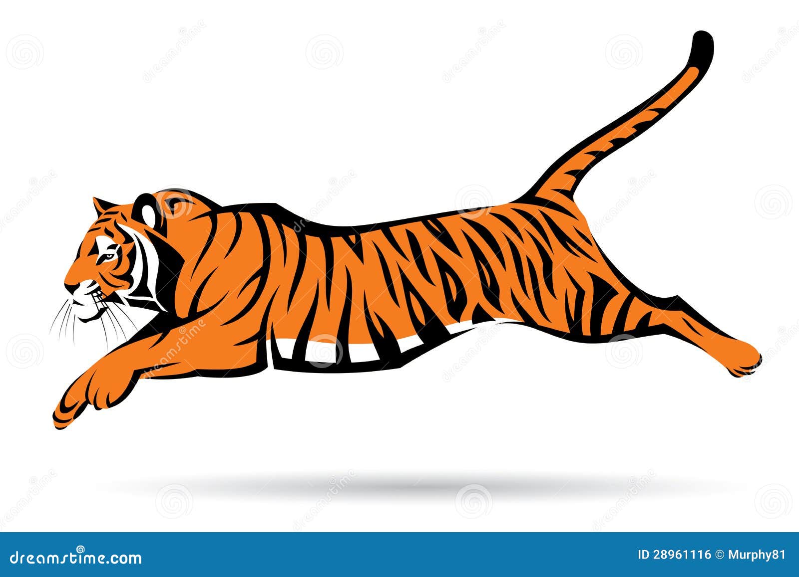 tiger running clipart - photo #15