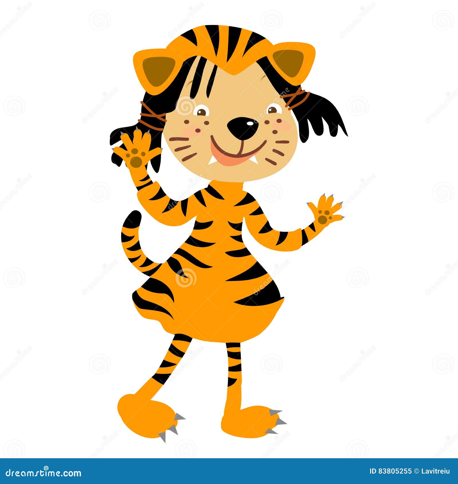 Tiger kids costume stock vector. Illustration of face - 83805255 Tiger kids costume stock vector. Illustration of face - 83805255