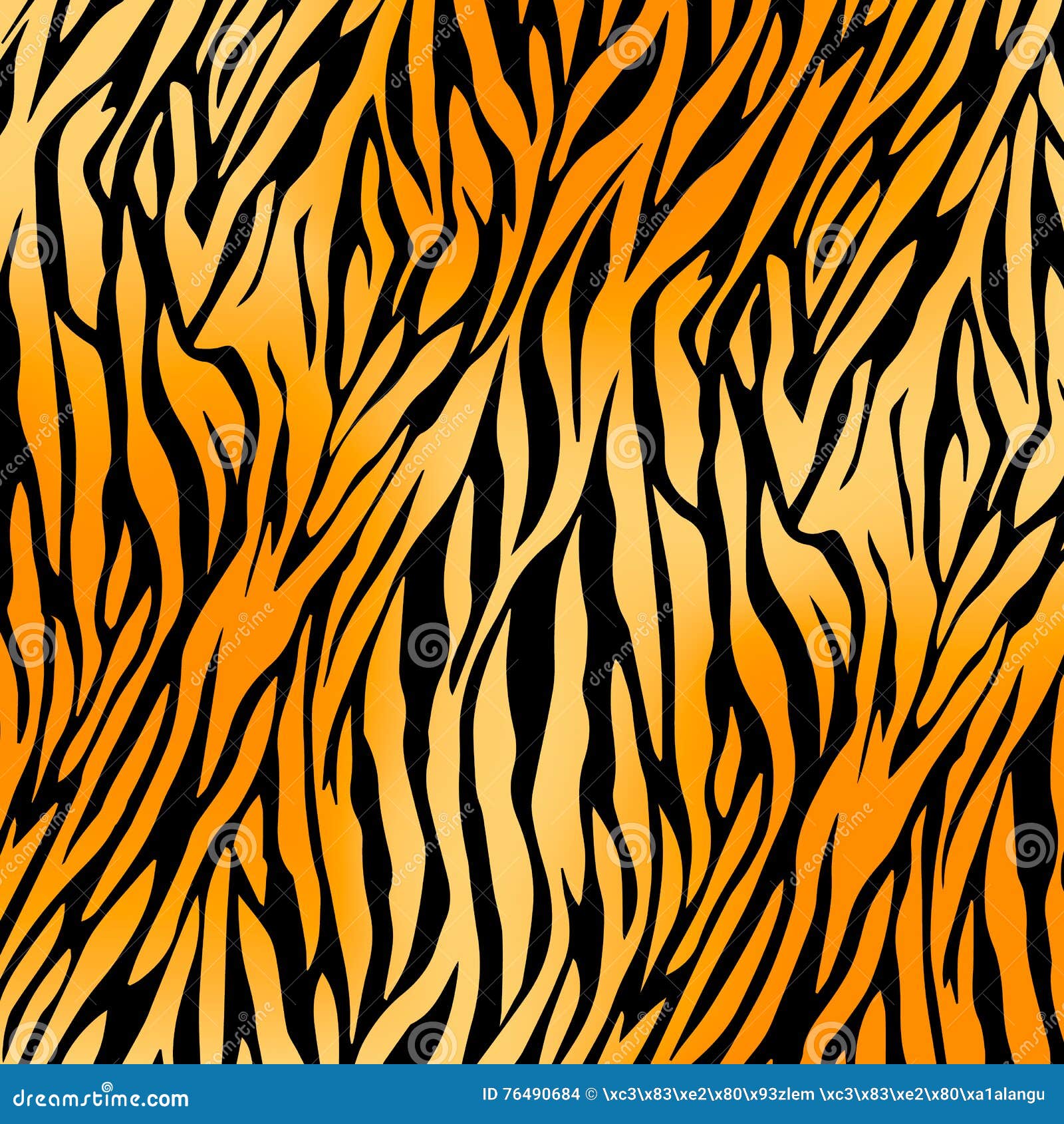 Tiger Print Background ilustración del vector. Ilustración de relanzado