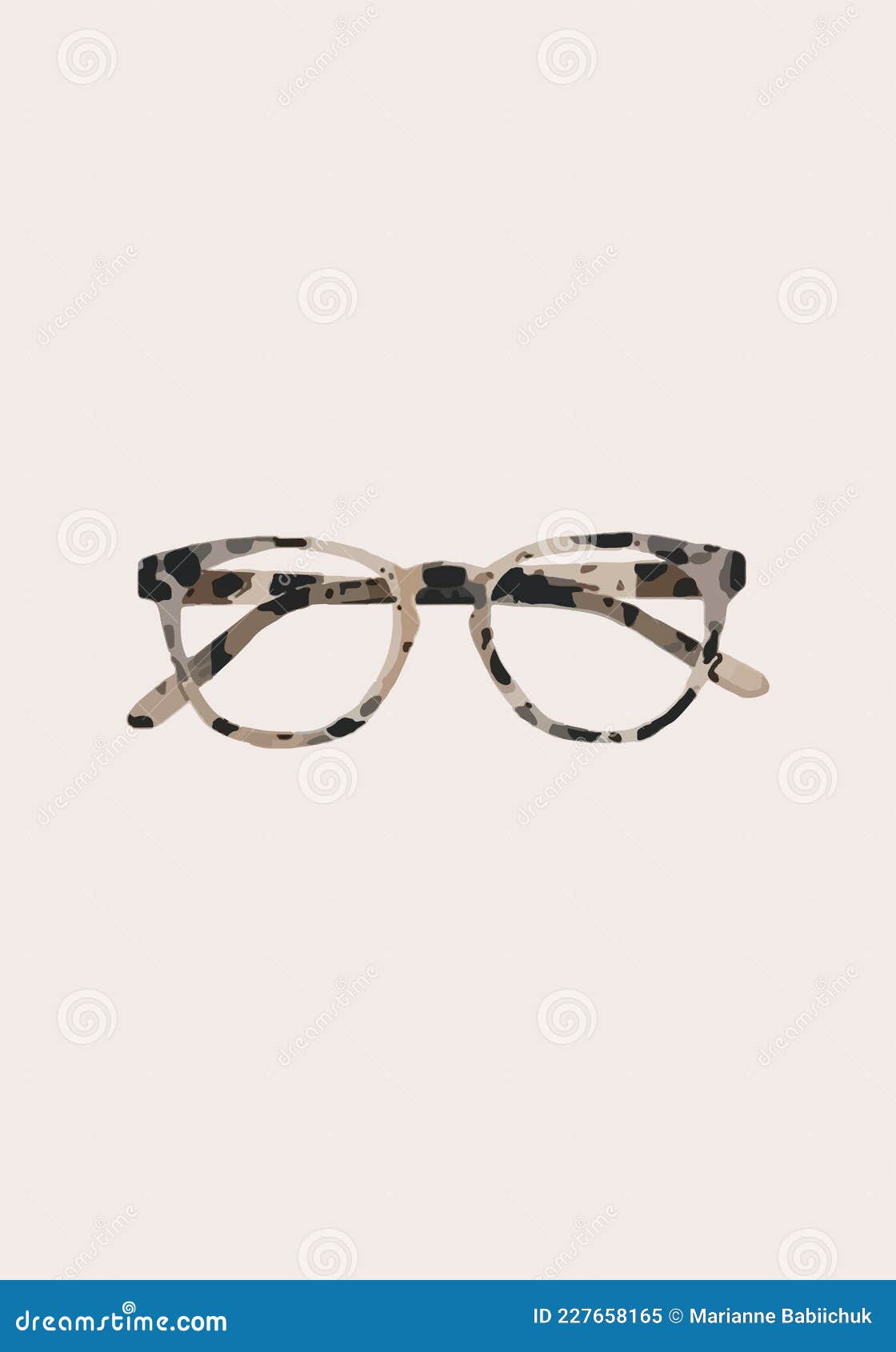 tiger-rimmed glasses.  