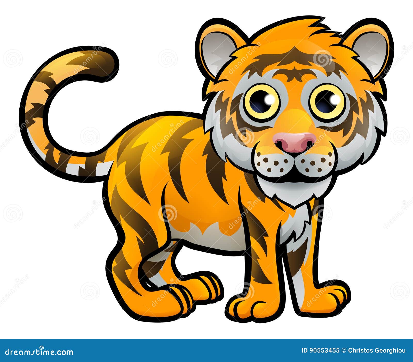 tiger safari animals cartoon
