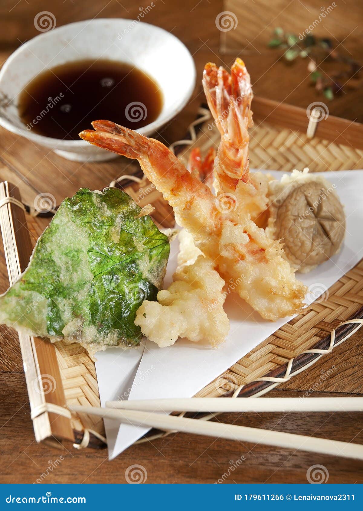 Tails Tiger Shrimp Tempura, Asian Cuisine Stock Photo - Image of ...