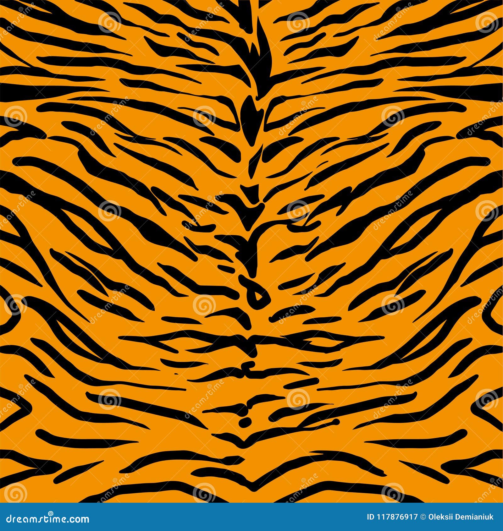 Tiger skin pattern stock vector. Illustration of graphic - 117876917