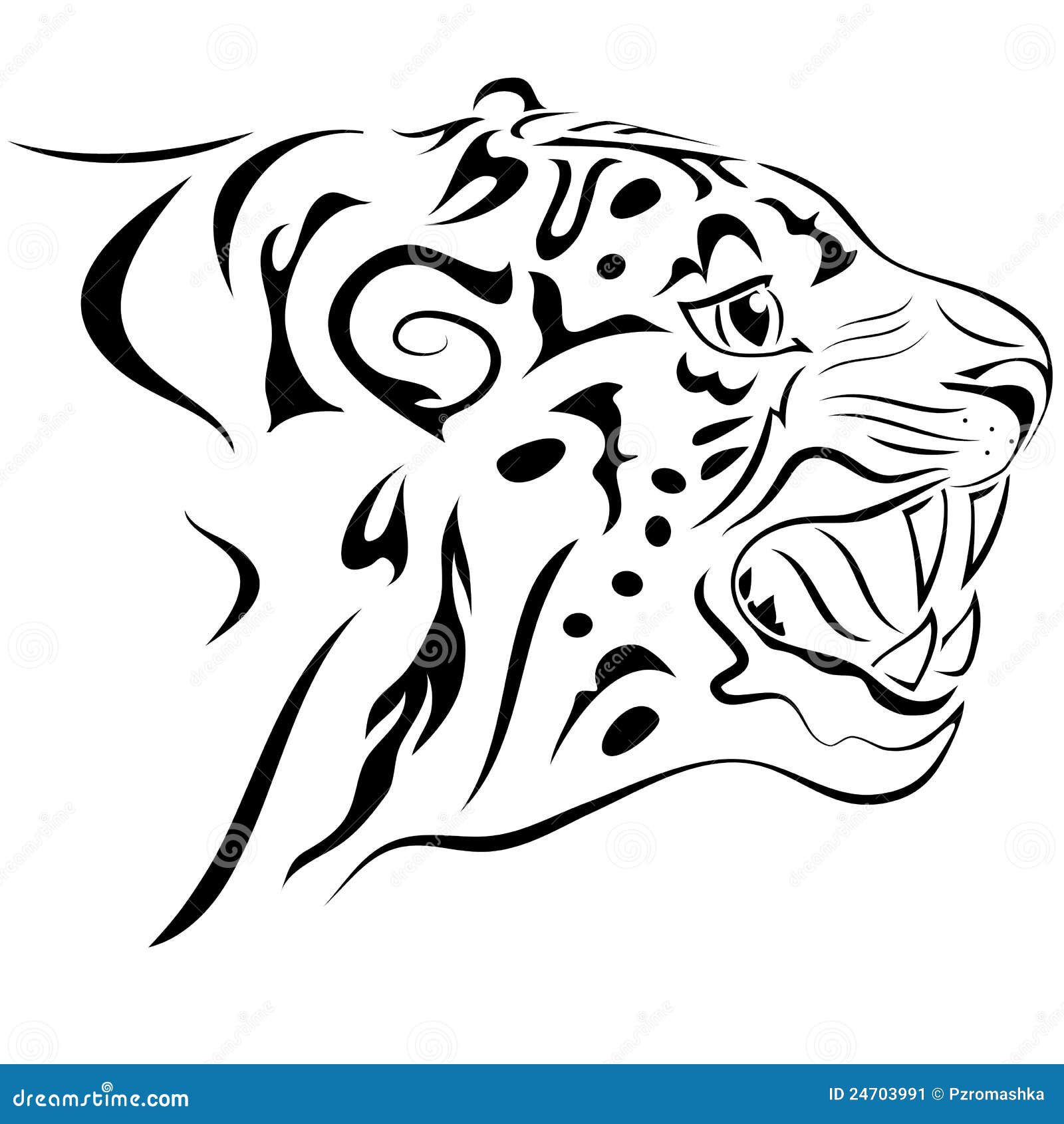 Ep. 115 - How to draw lion head tribal tattoo design #2 - YouTube
