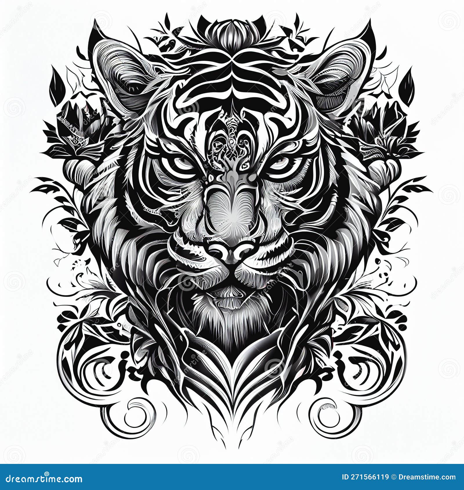 4,911 Tribal Tiger Tattoo Images, Stock Photos, 3D objects, & Vectors |  Shutterstock