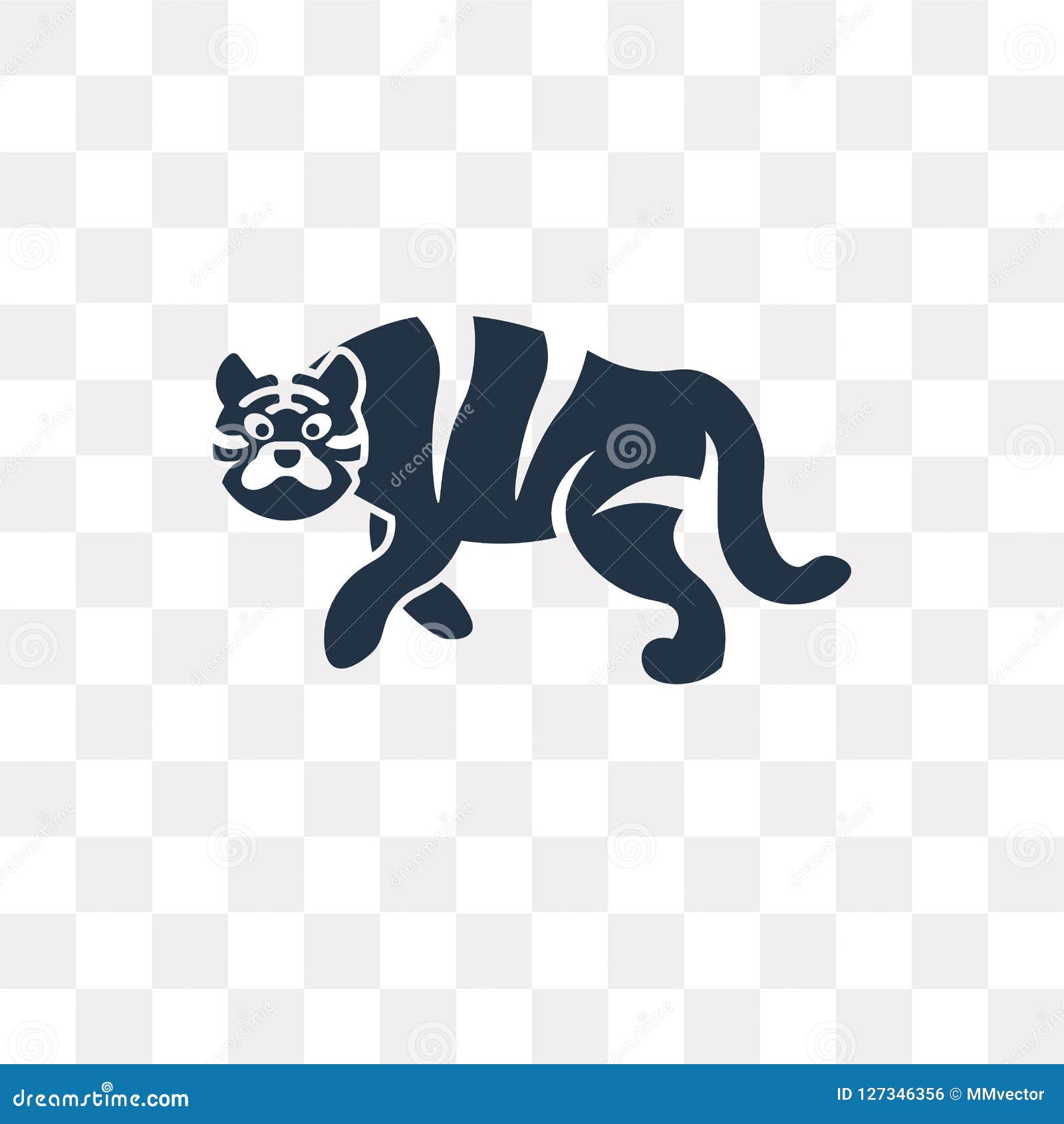 Tiger Vector Icon Isolated on Transparent Background, Tiger Tra Stock  Vector - Illustration of sport, life: 127346356