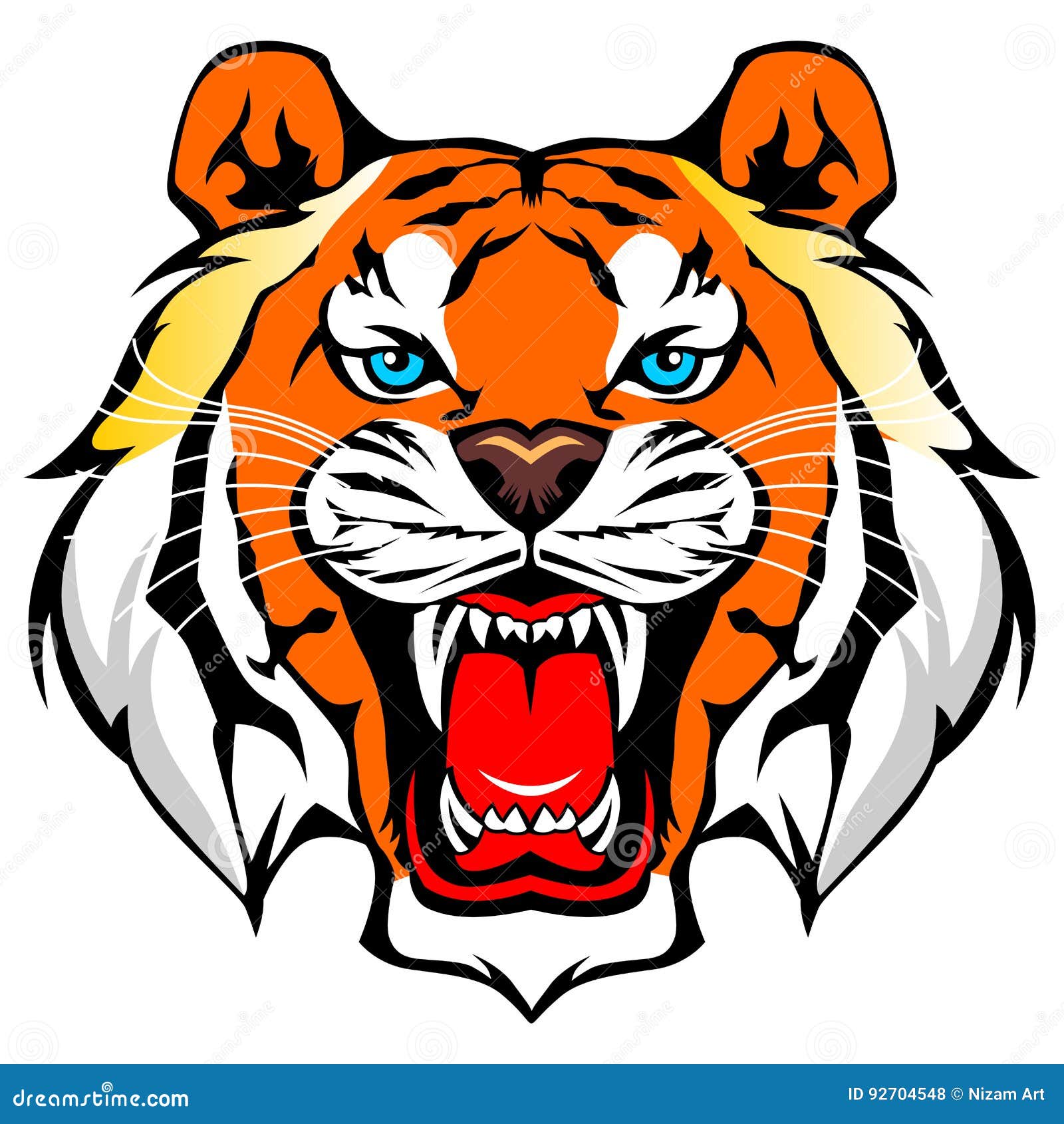 Tiger Vector Stock Vector Illustration Of Ivory White 92704548