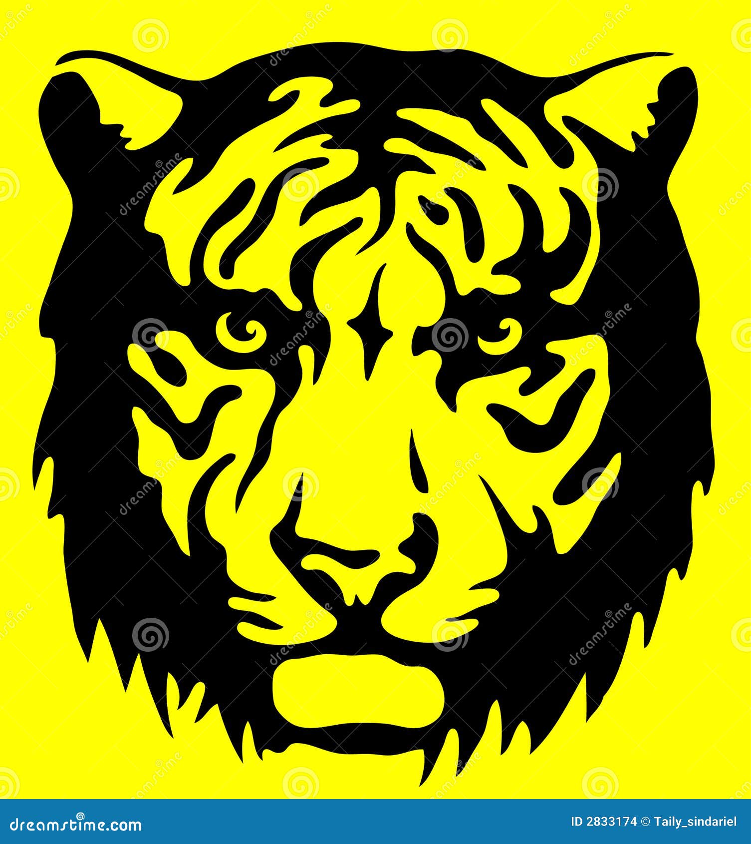 Vector Illustration Tiger Print Seamless Pattern. Yellow Hand Drawn  Background Royalty Free SVG, Cliparts, Vectors, and Stock Illustration.  Image 128868565.