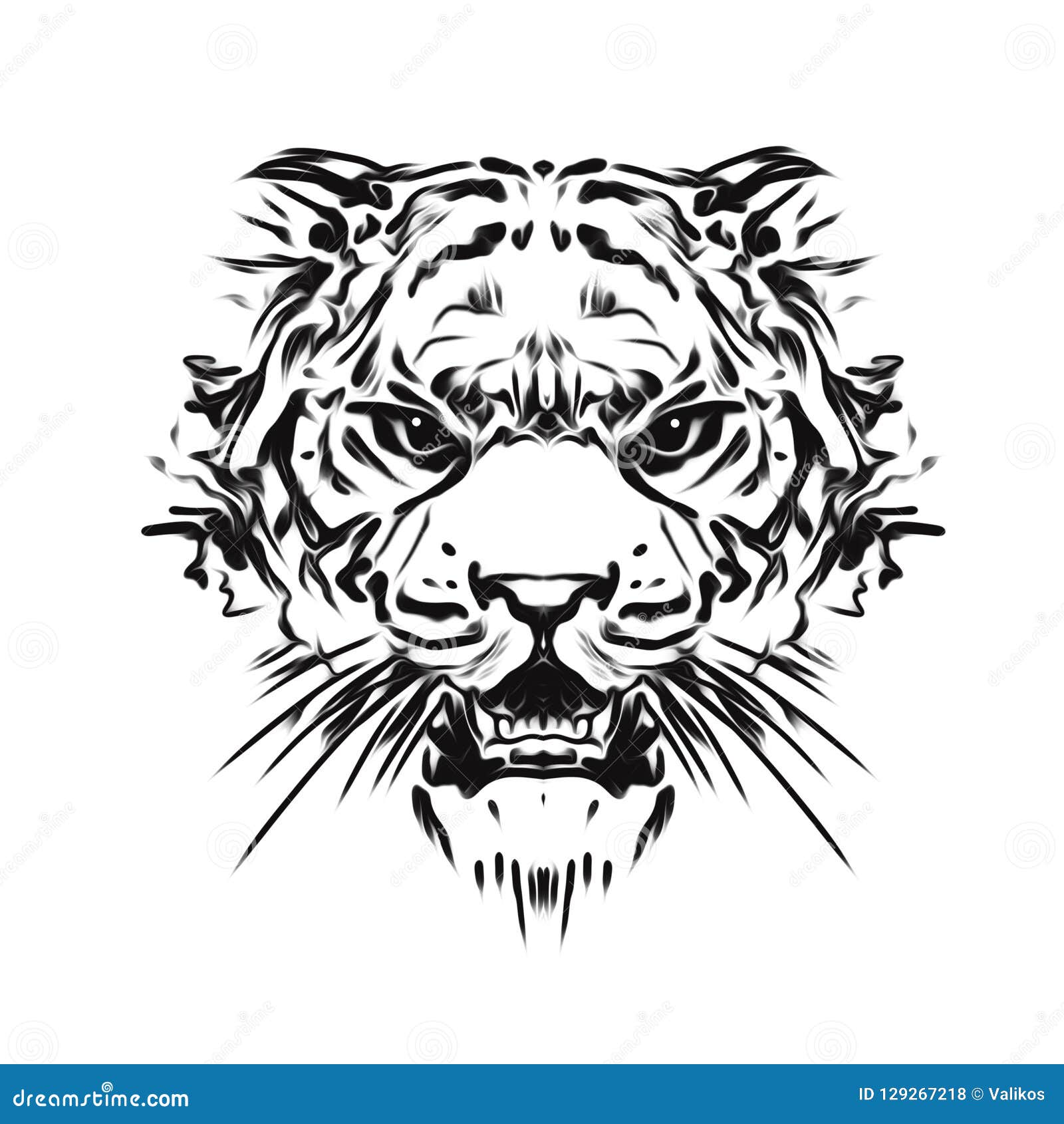 Tiger wild face tattoo stock illustration. Illustration of sign - 129267218 Tiger wild face tattoo stock illustration. Illustration of sign - 129267218