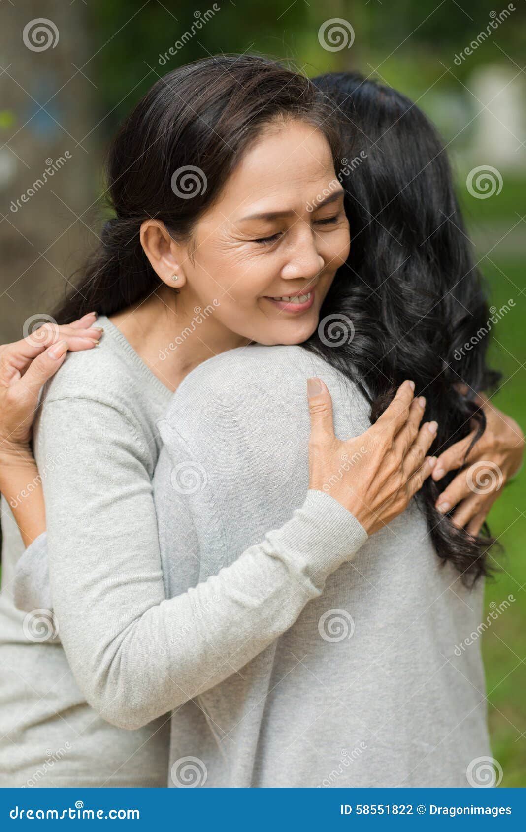 Tight hug stock photo. Image of happy, sister, asian - 58551822