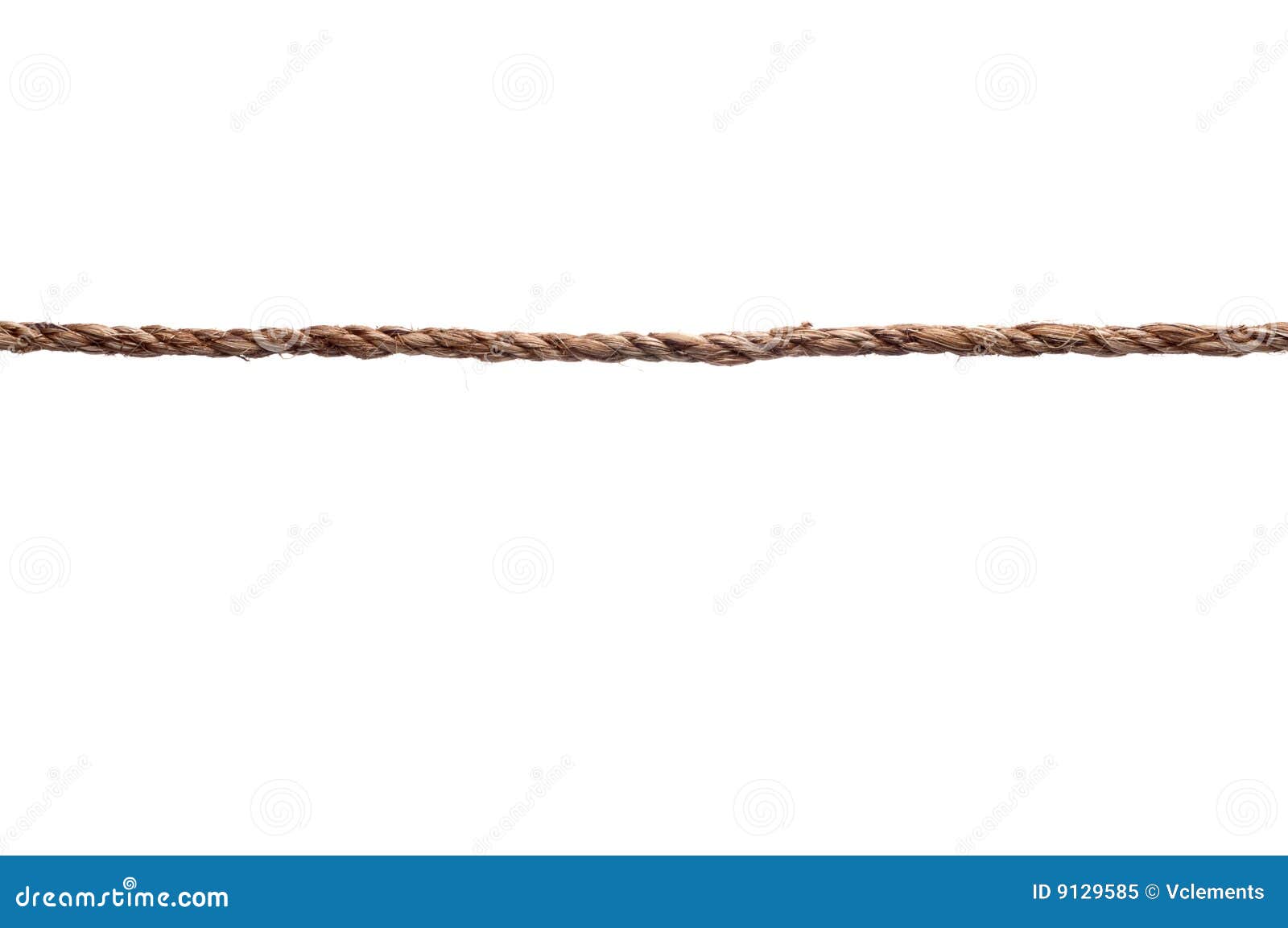 A Tightly Stretched Length of Rope Stock Image - Image of cord