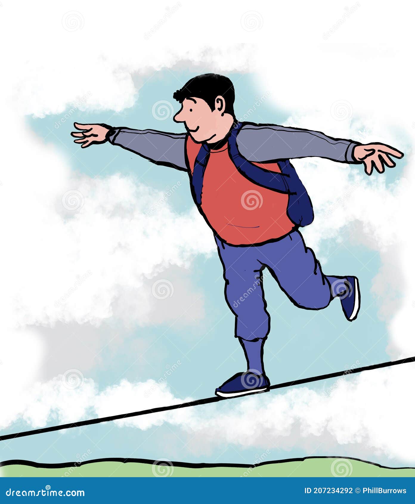 https://thumbs.dreamstime.com/z/tightrope-walker-cartoon-man-walking-tight-rope-high-up-outside-balancing-carefully-207234292.jpg